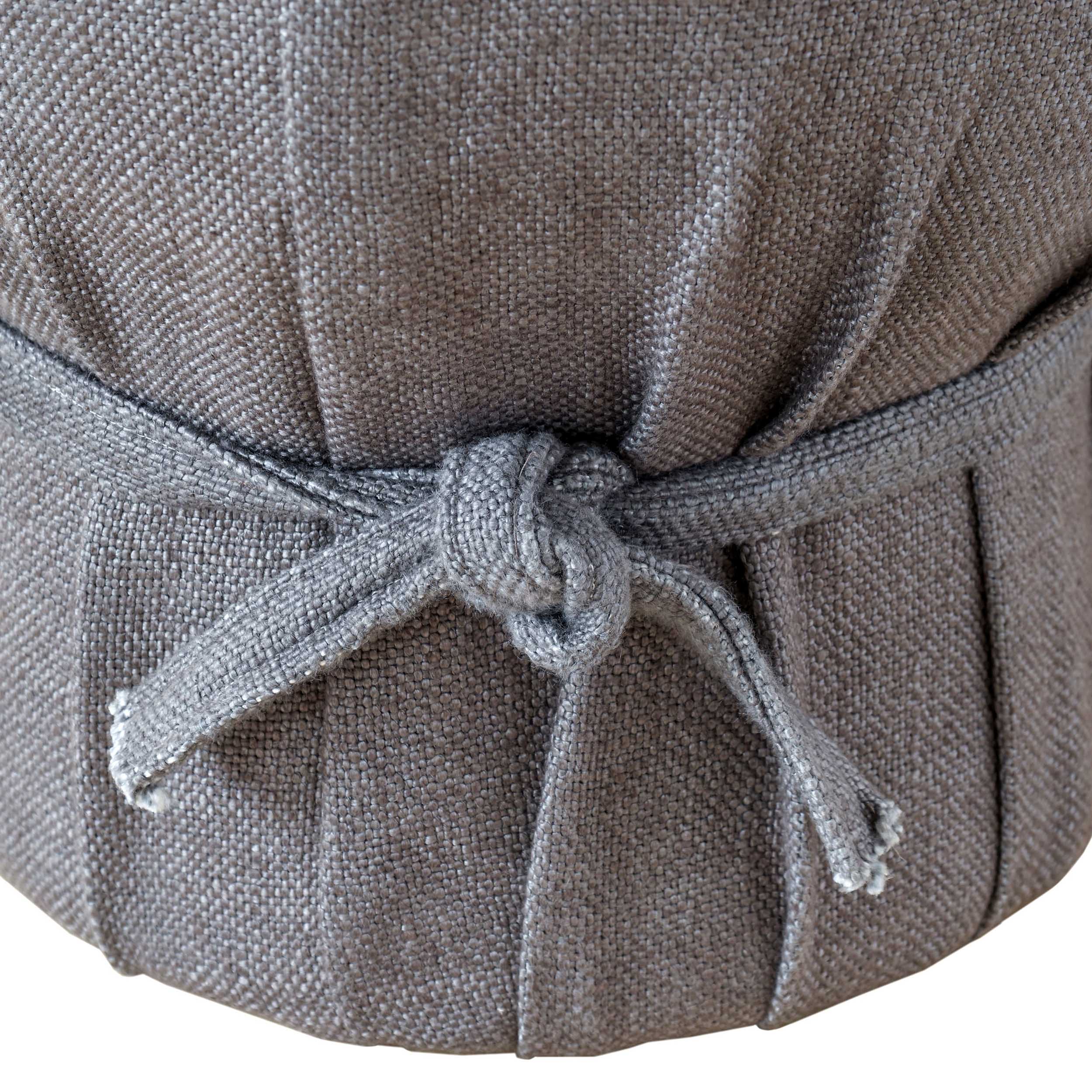 Elsie Pouf, Grey - Image 4