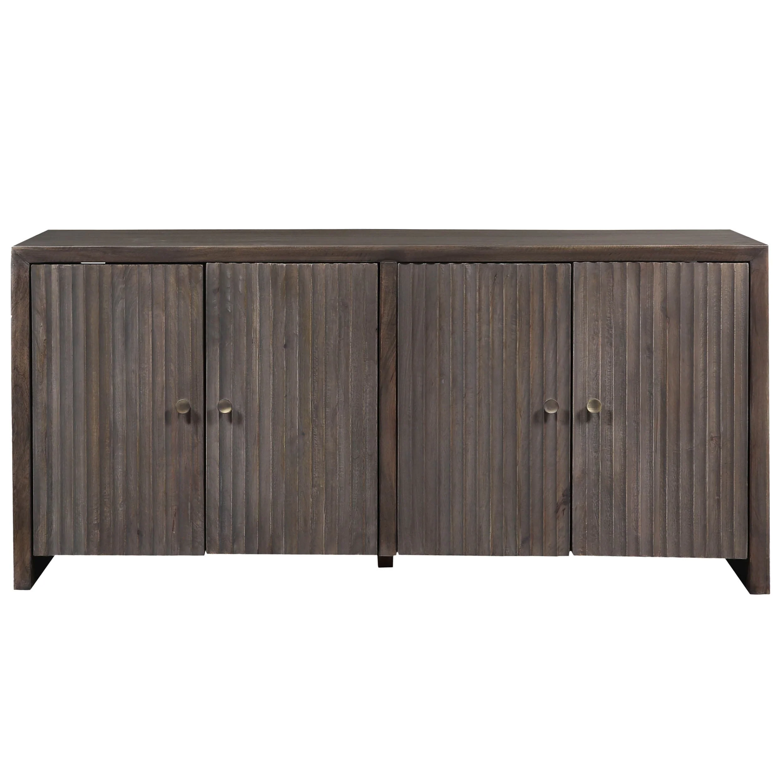 Elston 4 Door Sideboard, Brown - Image 2