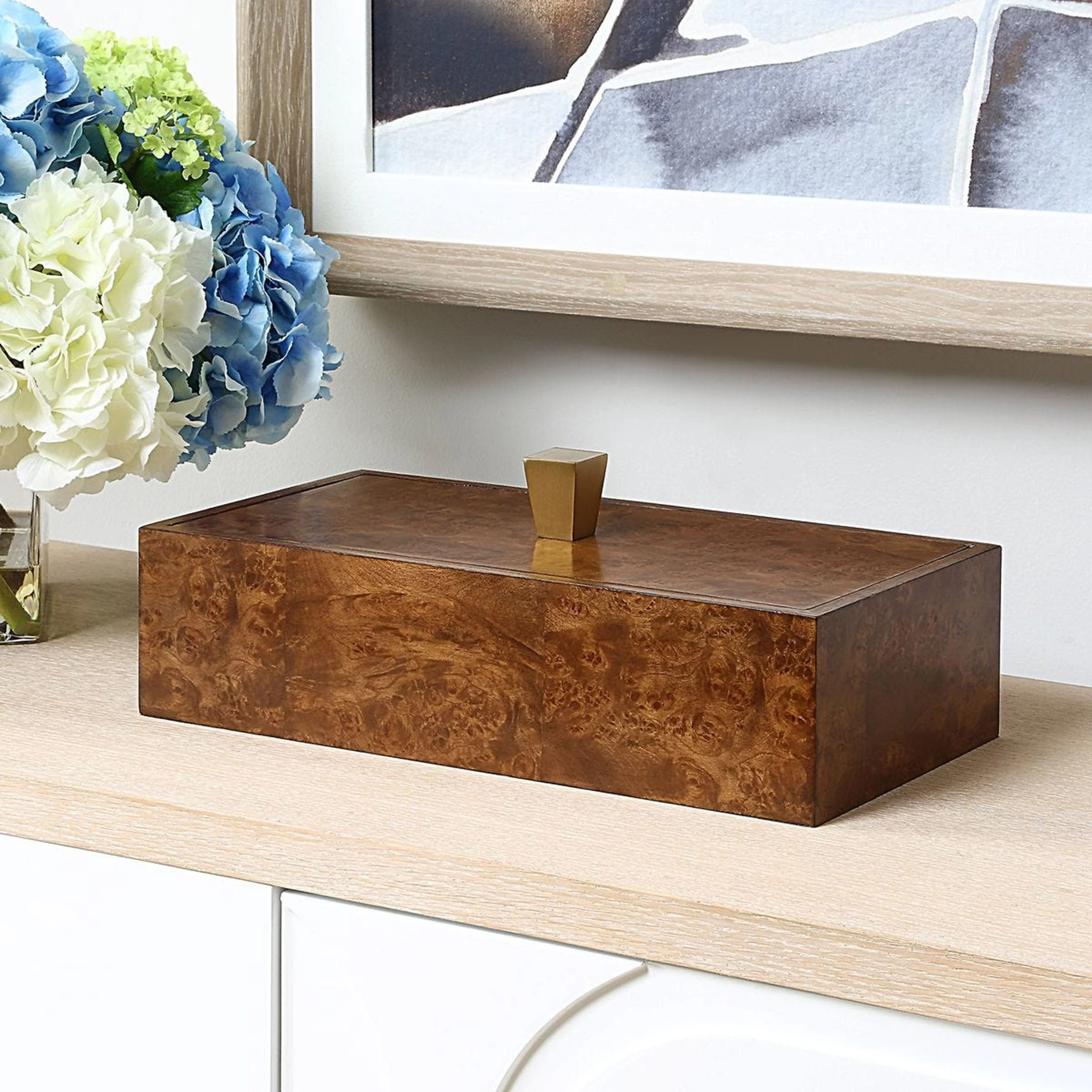 Burl Haven Box, Brown - Image 5
