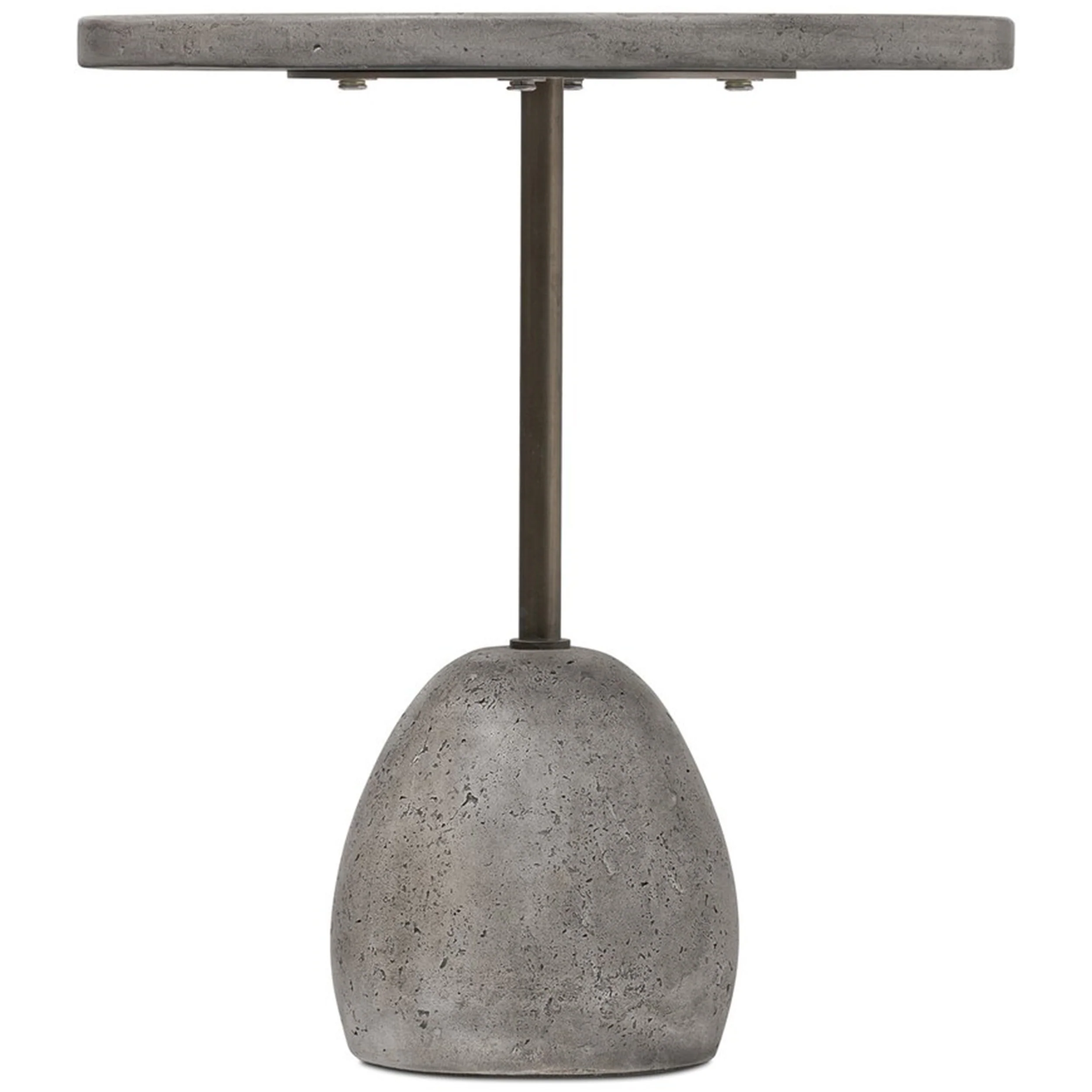 Emens Outdoor End Table, Aged Smoke by Four Hands - Image 2