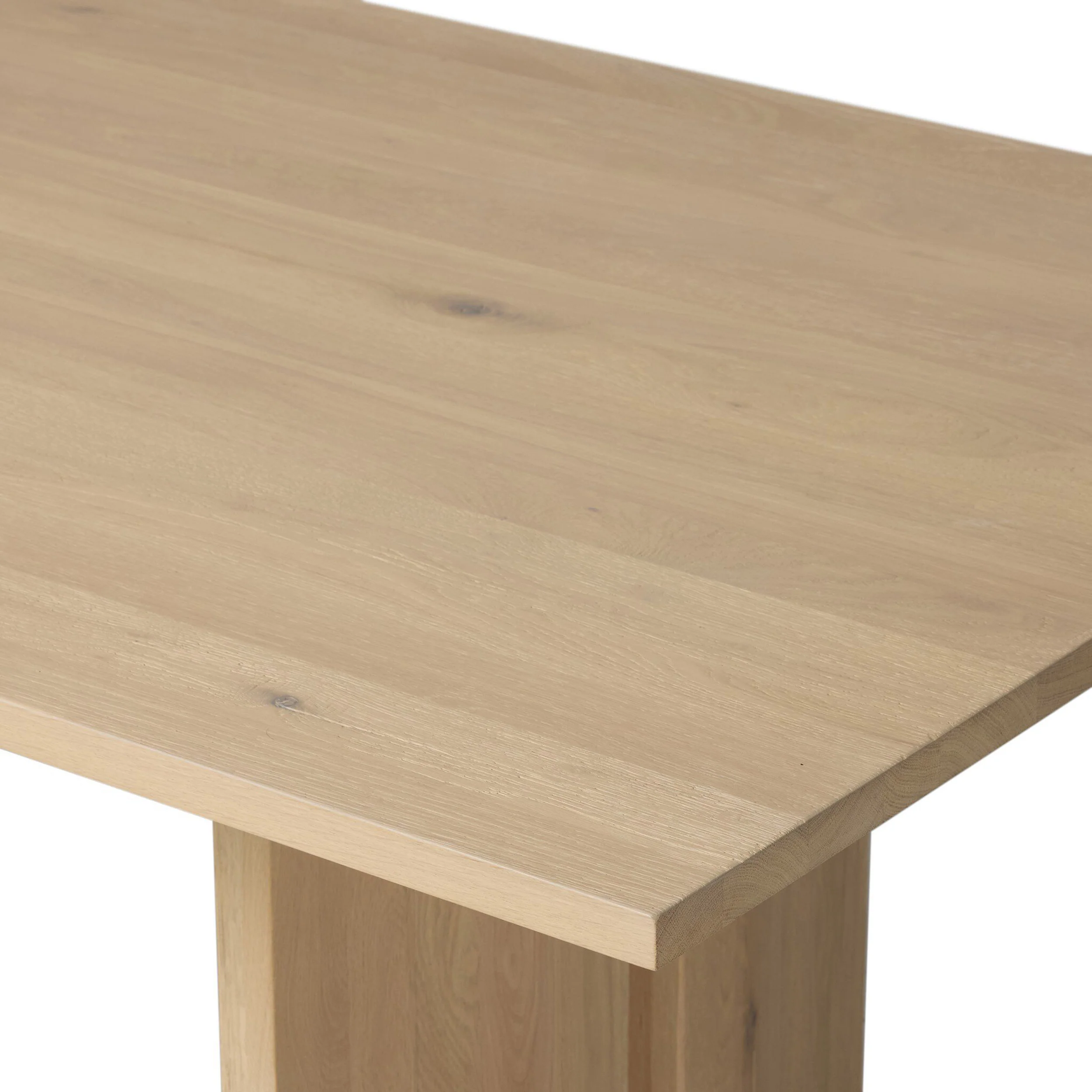 Emerald Dining Table, Bleached Oak by Four Hands - Image 6