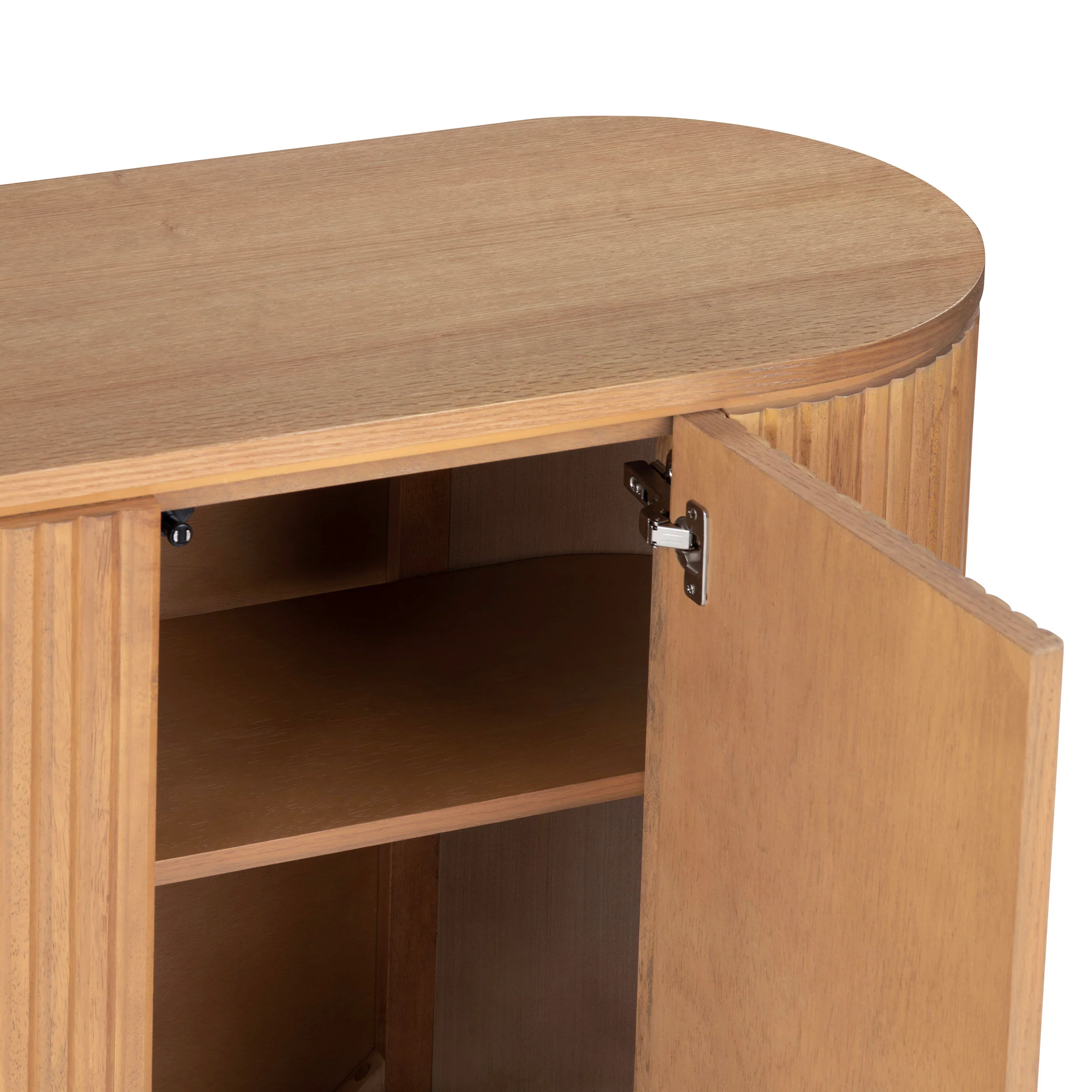 Emery 4 Door Sideboard, Natural - Image 4