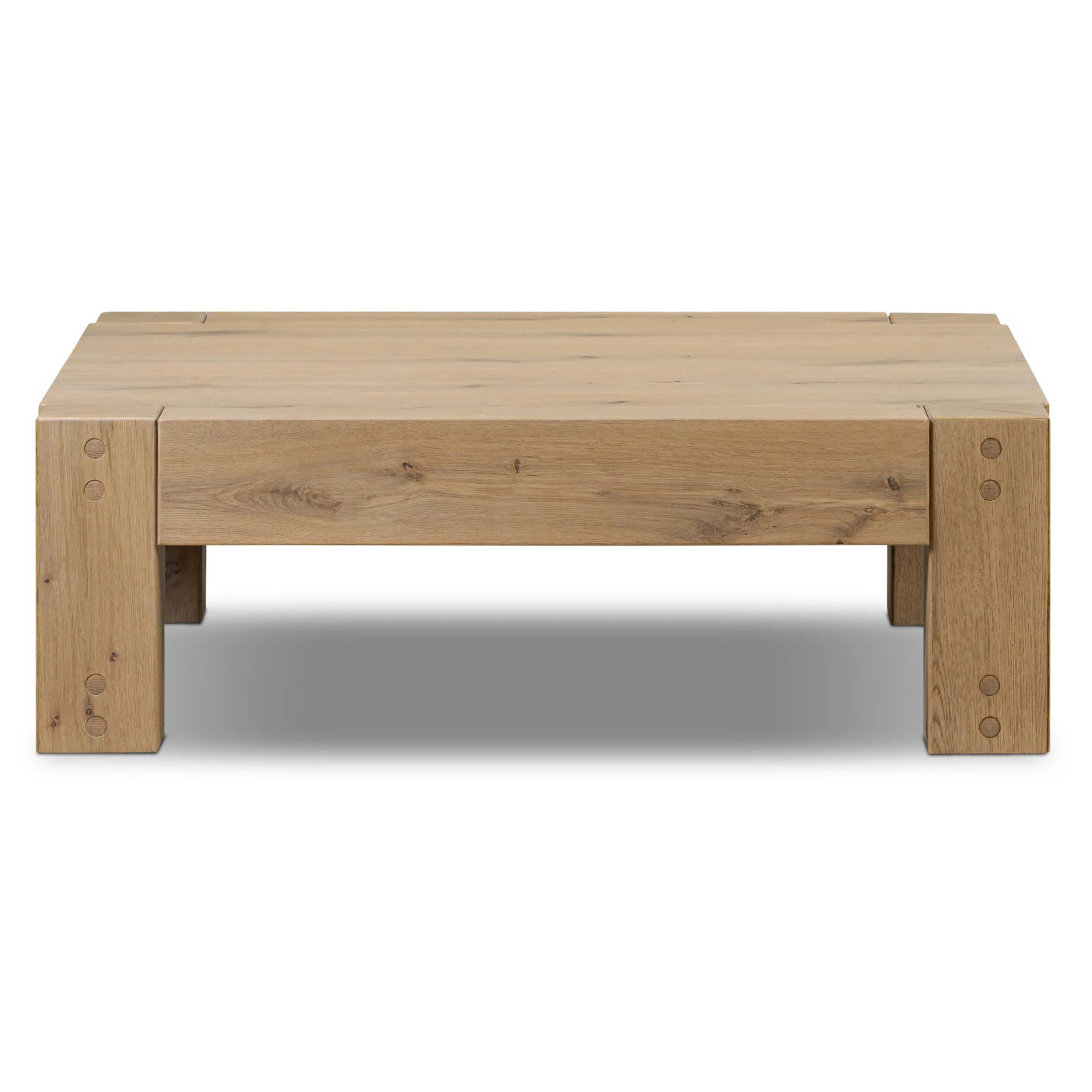 Emmer Coffee Table, Aged Smoked Oak by Four Hands - Image 2