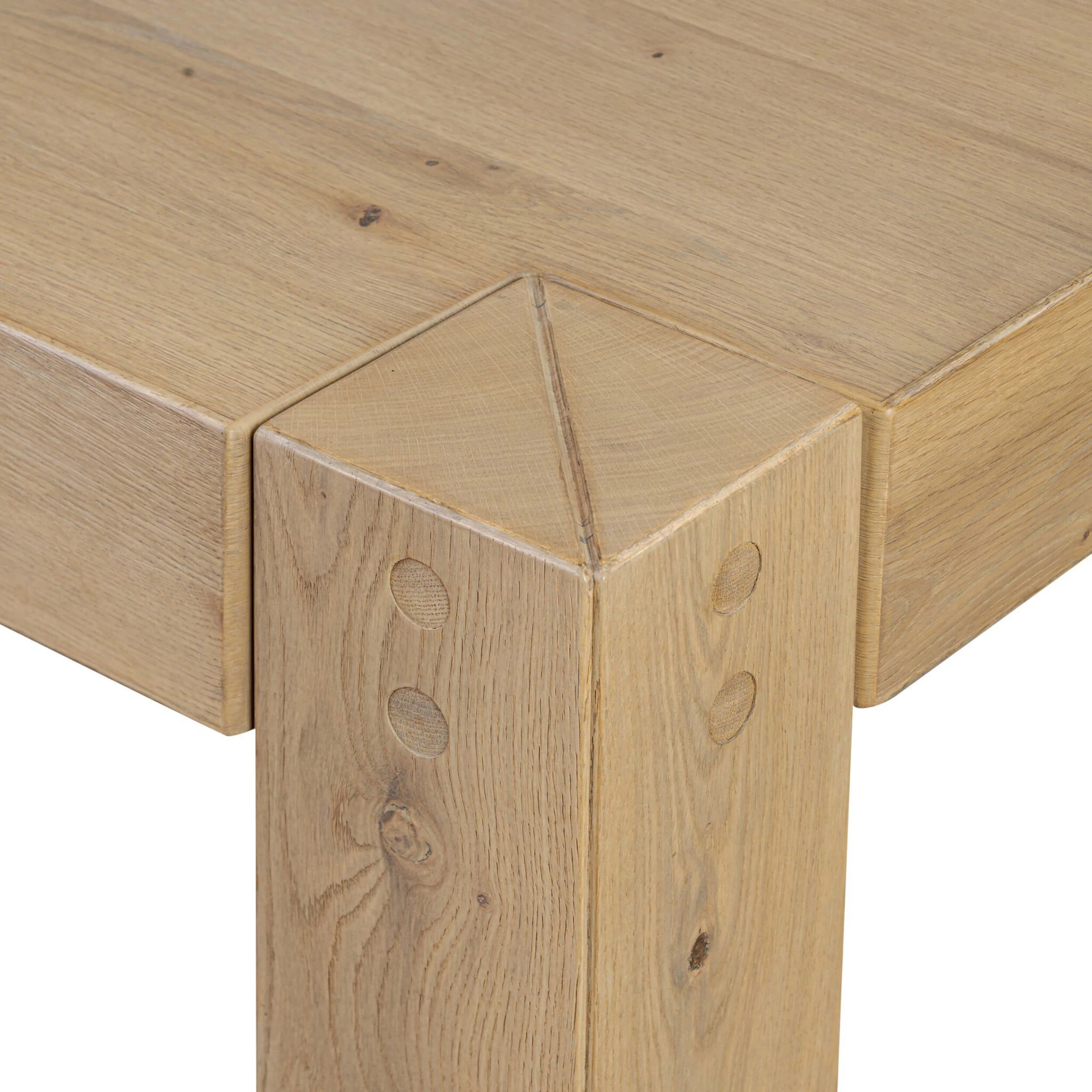 Emmer Dining Table, Aged Smoked Oak by Four Hands - Image 5