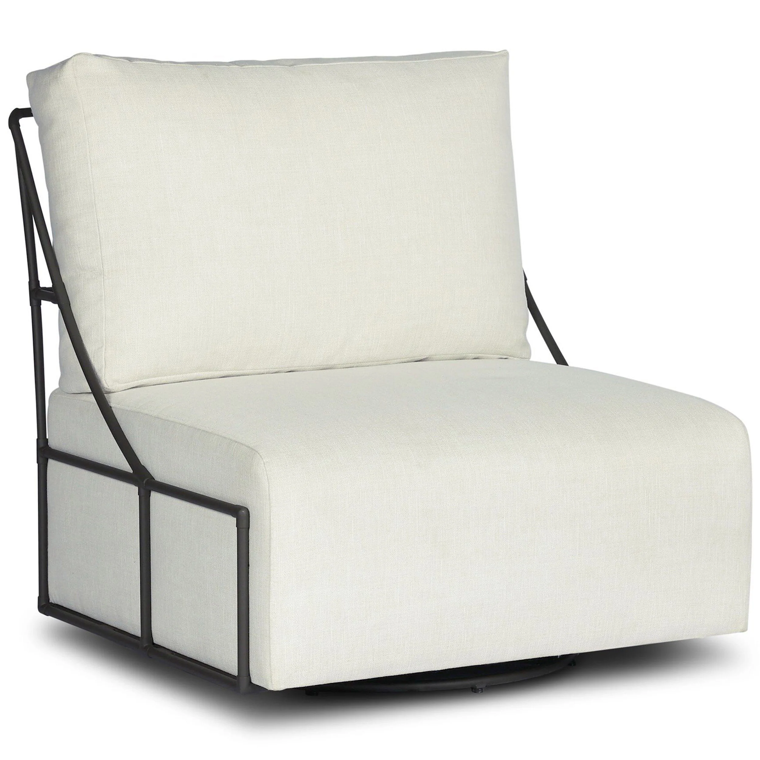 Enola Outdoor Swivel Chair, Vergo Cream by Four Hands