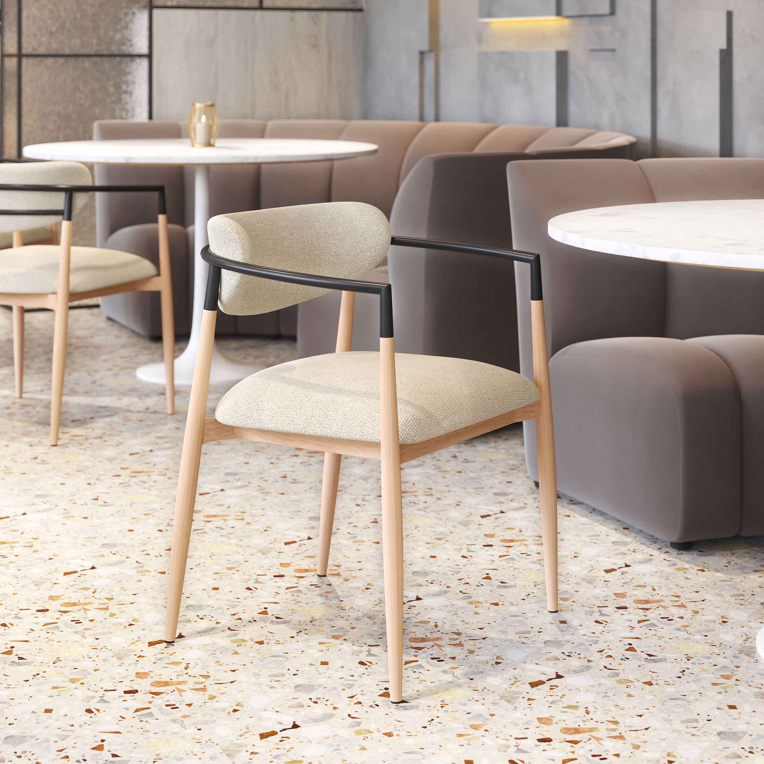 Equinox Dining Chair, Oyster Gray/Natural, Set of 2 - Image 6