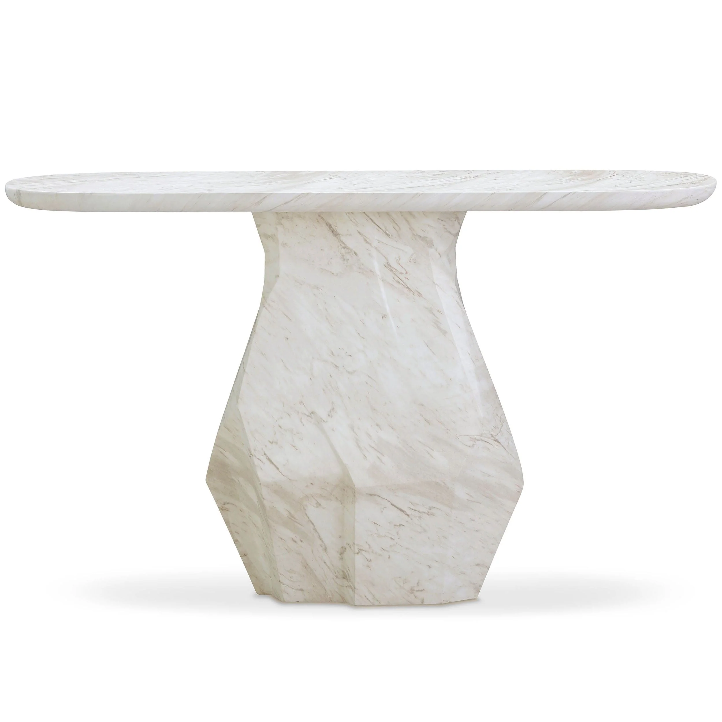 Esme Console Table, Faux Marble - Image 2