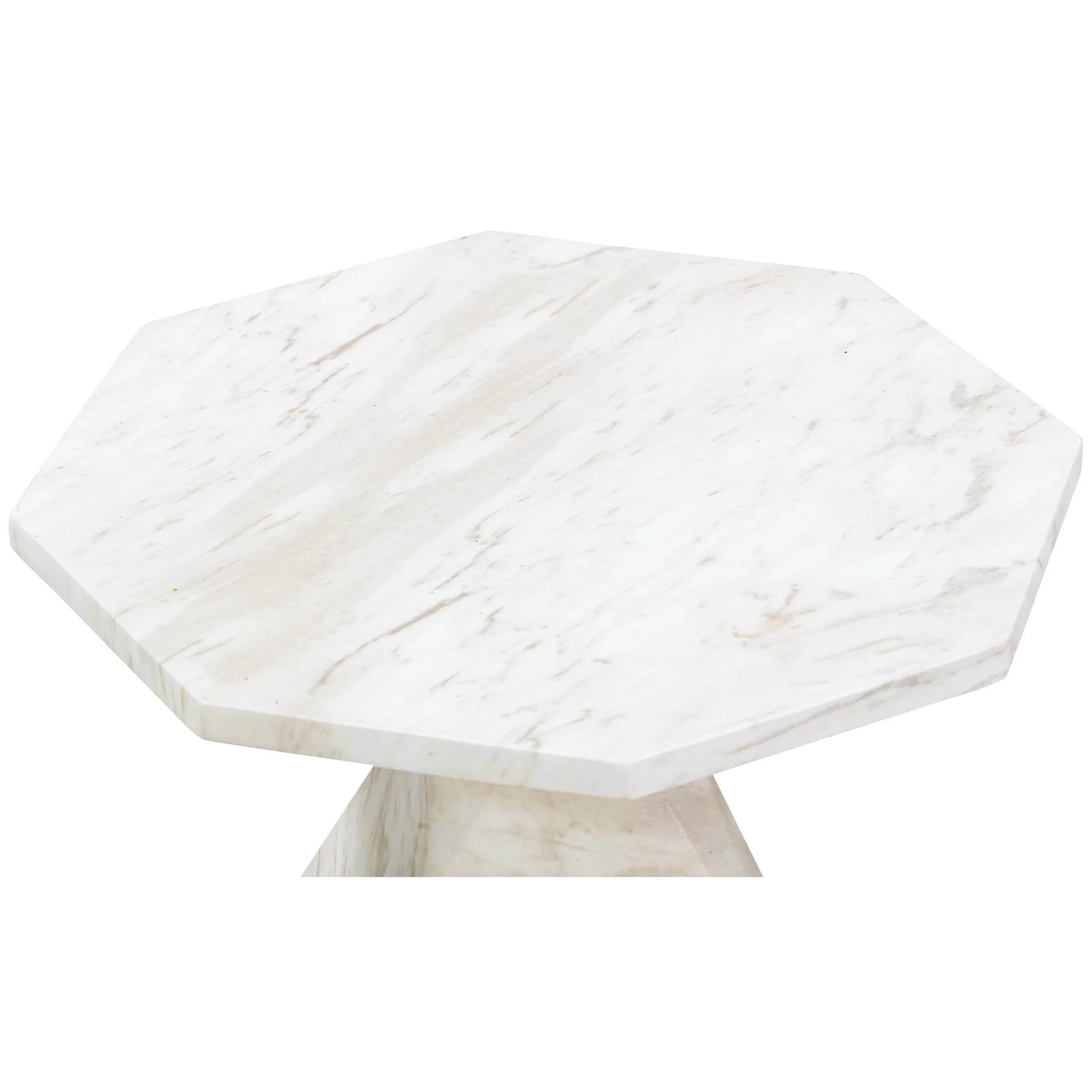 Esme Side Table, Faux Marble - Image 4