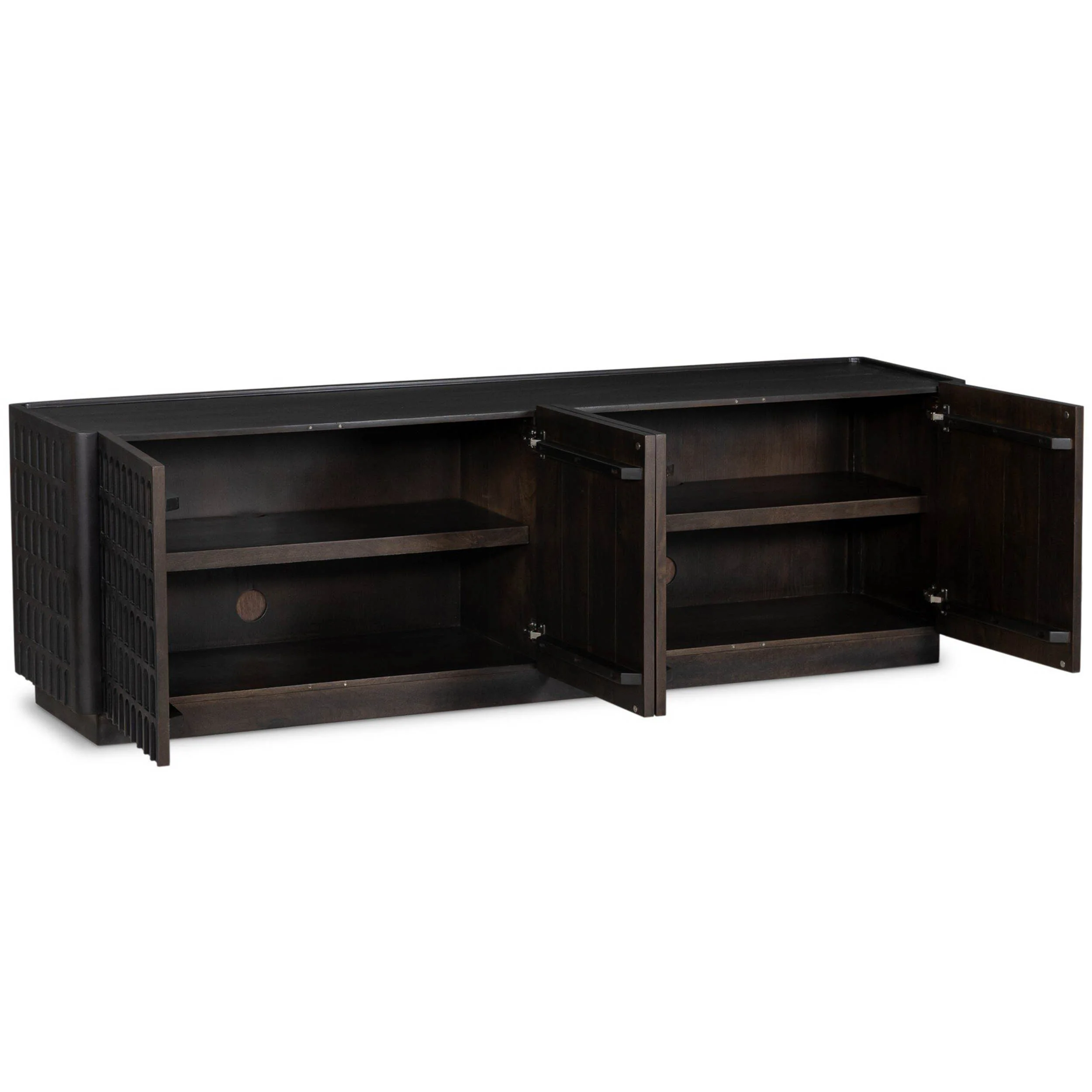 Essie Media Console, Vintage Brown by Four Hands - Image 5