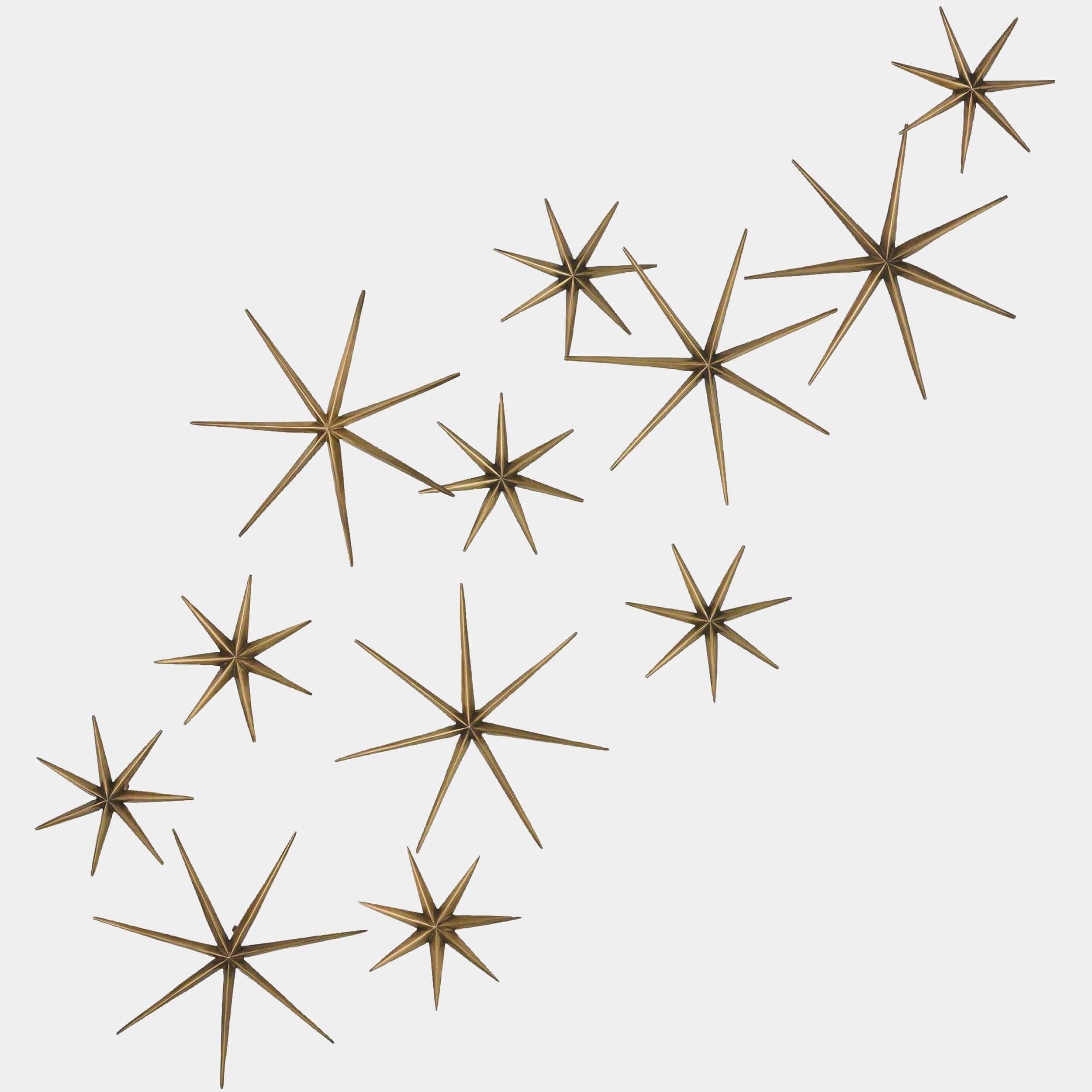 Etoile Wall Decor , Brass