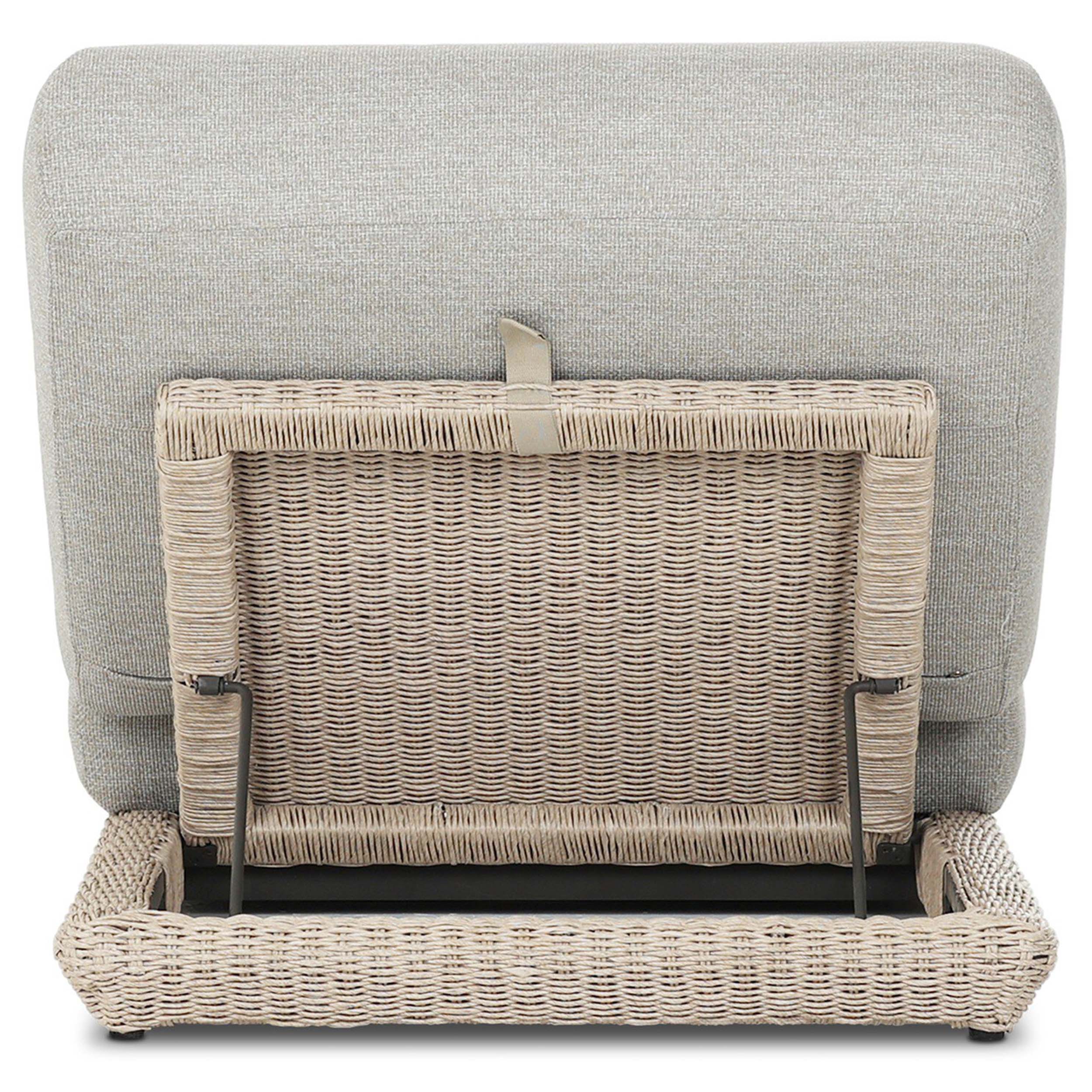 Evander Outdoor Chaise, Ramiro Ecru by Four Hands - Image 4