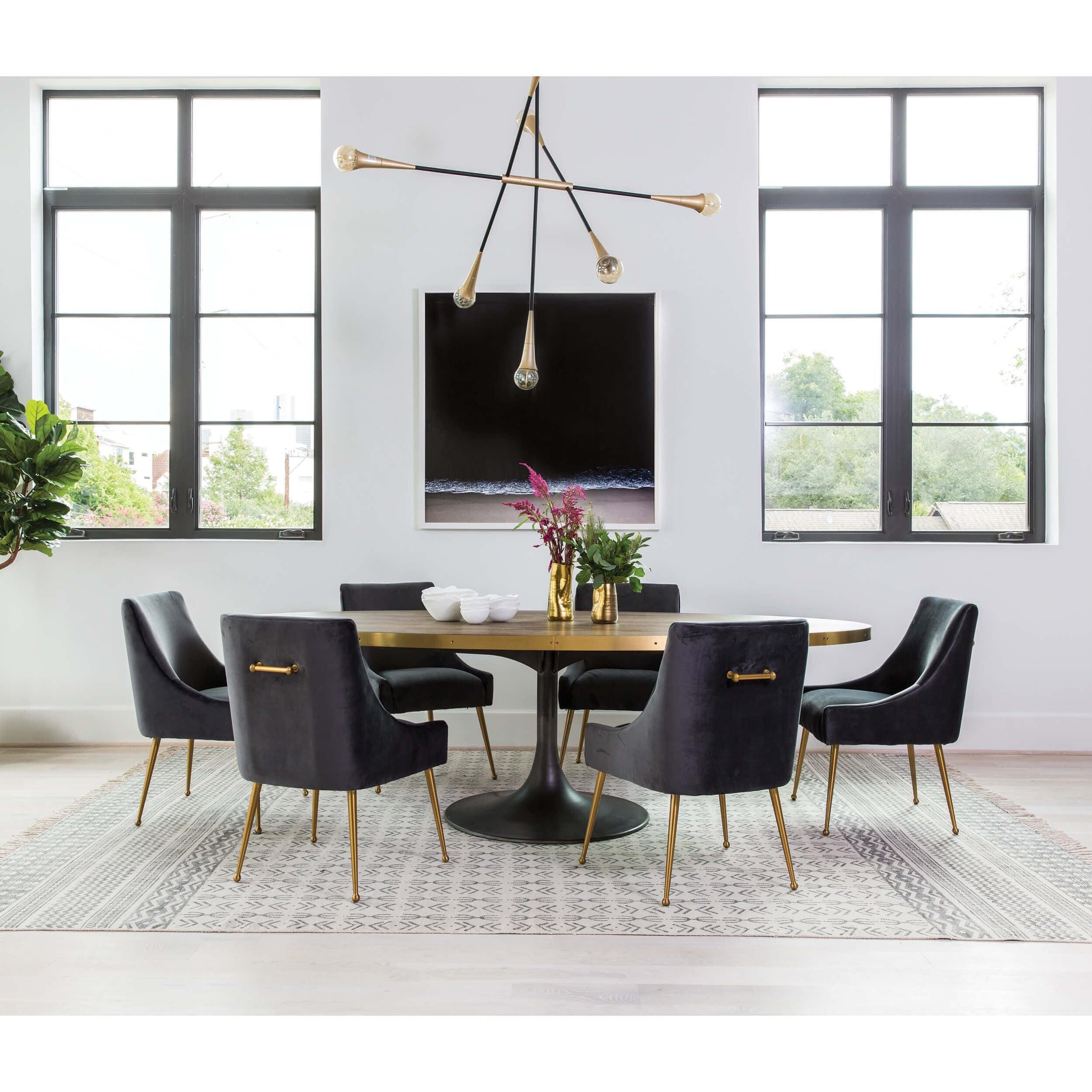 Evans Oval 98" Dining Table by Four Hands - Image 6