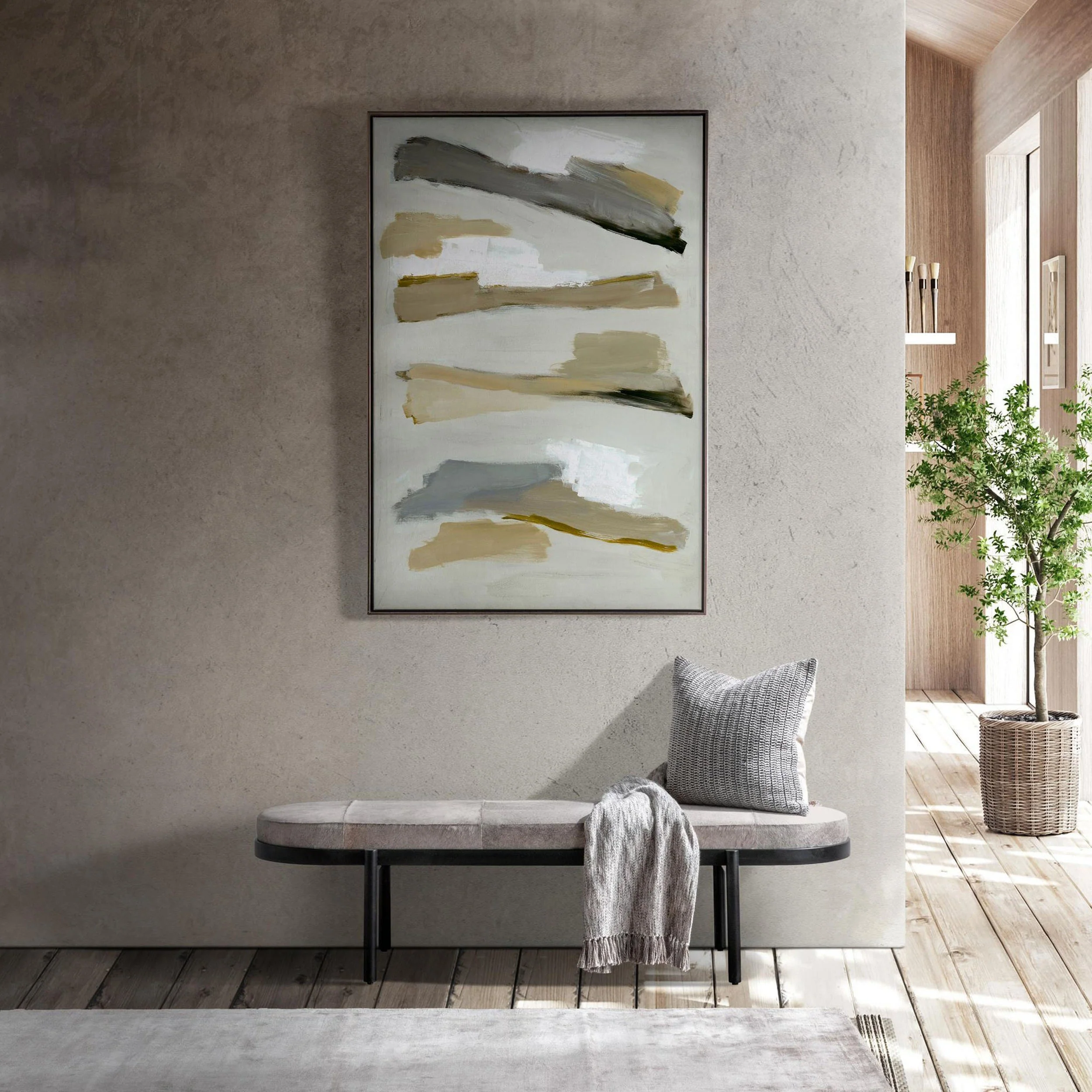 Evelyn Accent Bench, Sparrow Gray - Image 6