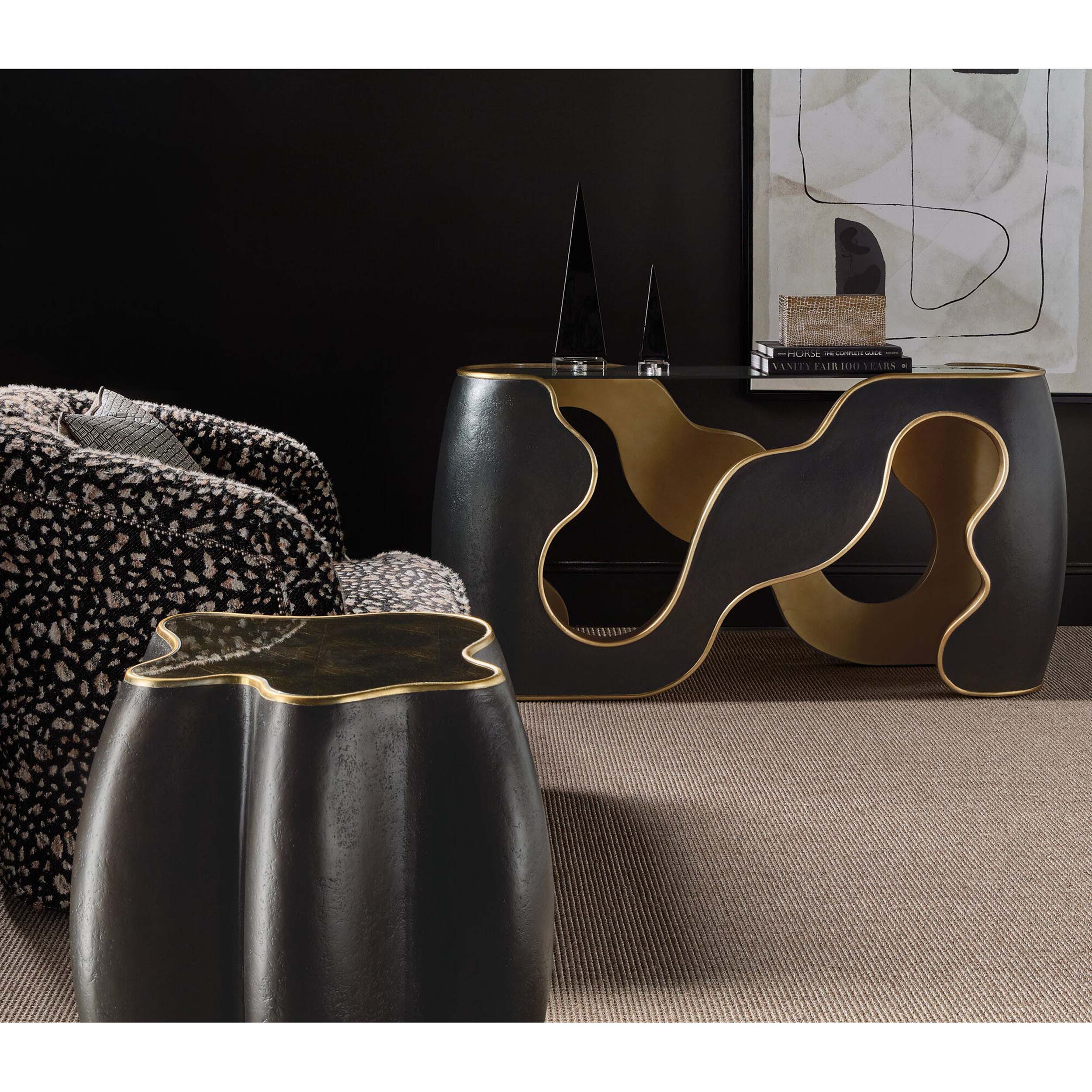 Even and Flow Console Table, Black - Image 4