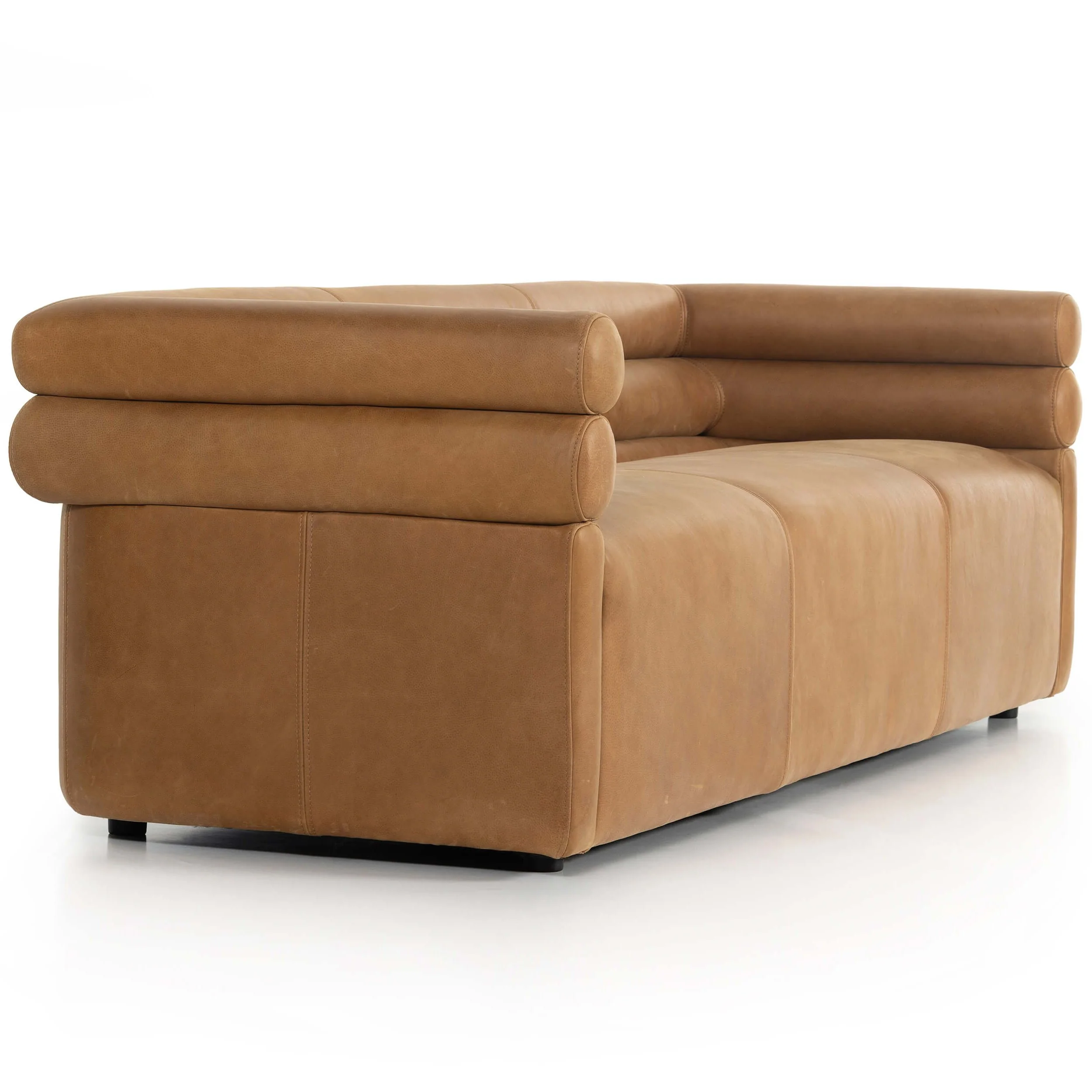 Evie 88" Leather Sofa, Palermo Cognac - Image 5