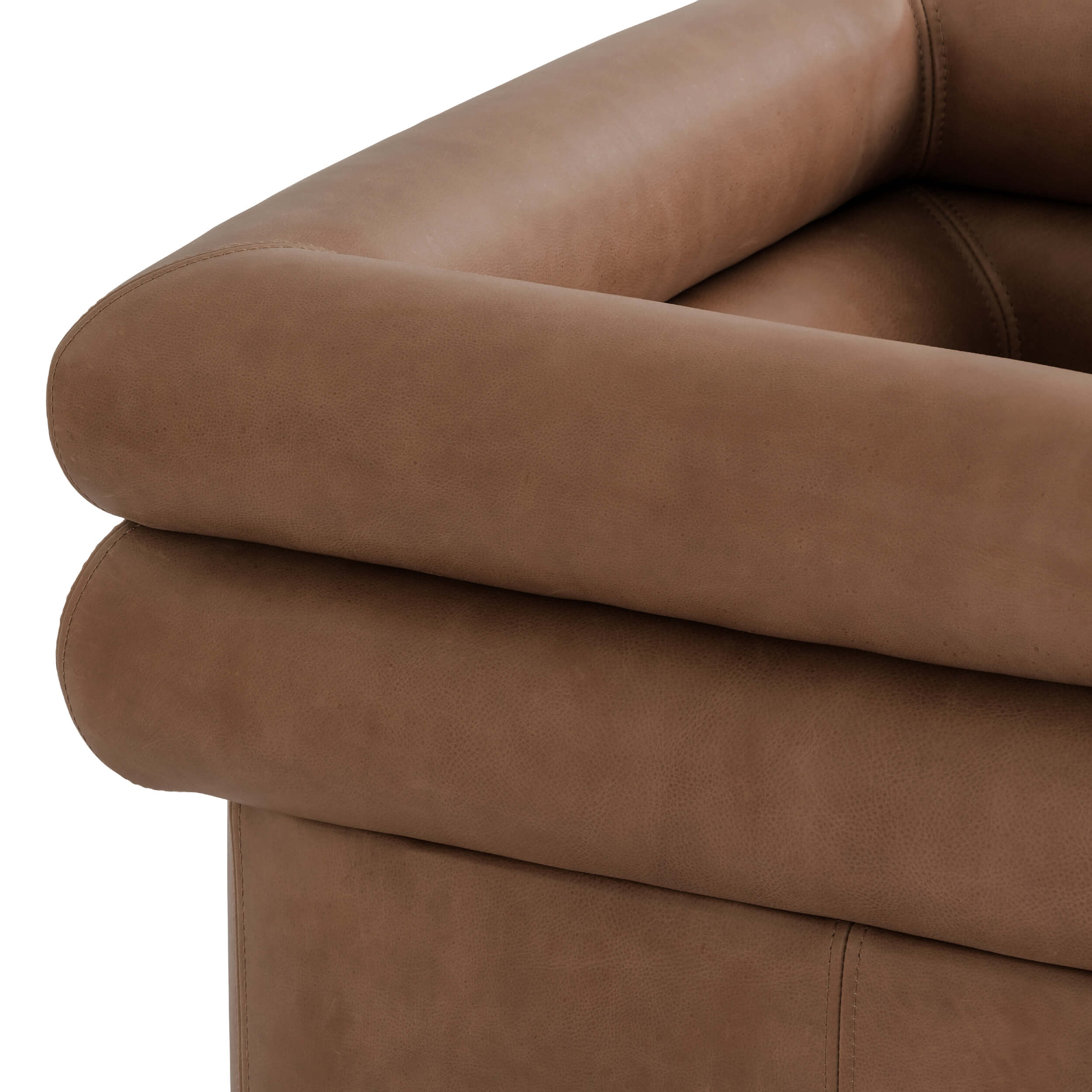 Evie Leather Swivel Chair, Palermo Cognac - Image 5