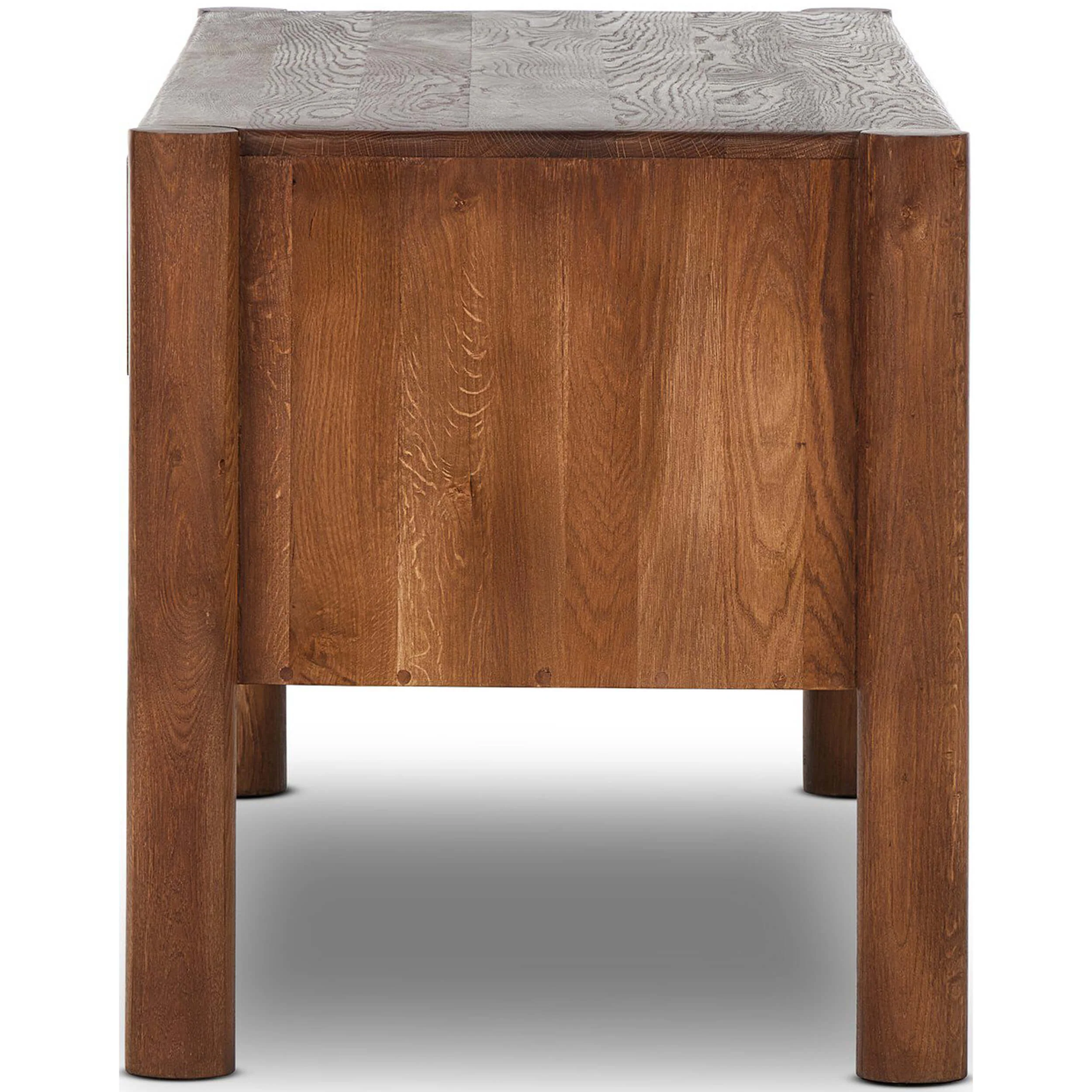 Ezri Desk, Carved Cocoa by Four Hands - Image 3