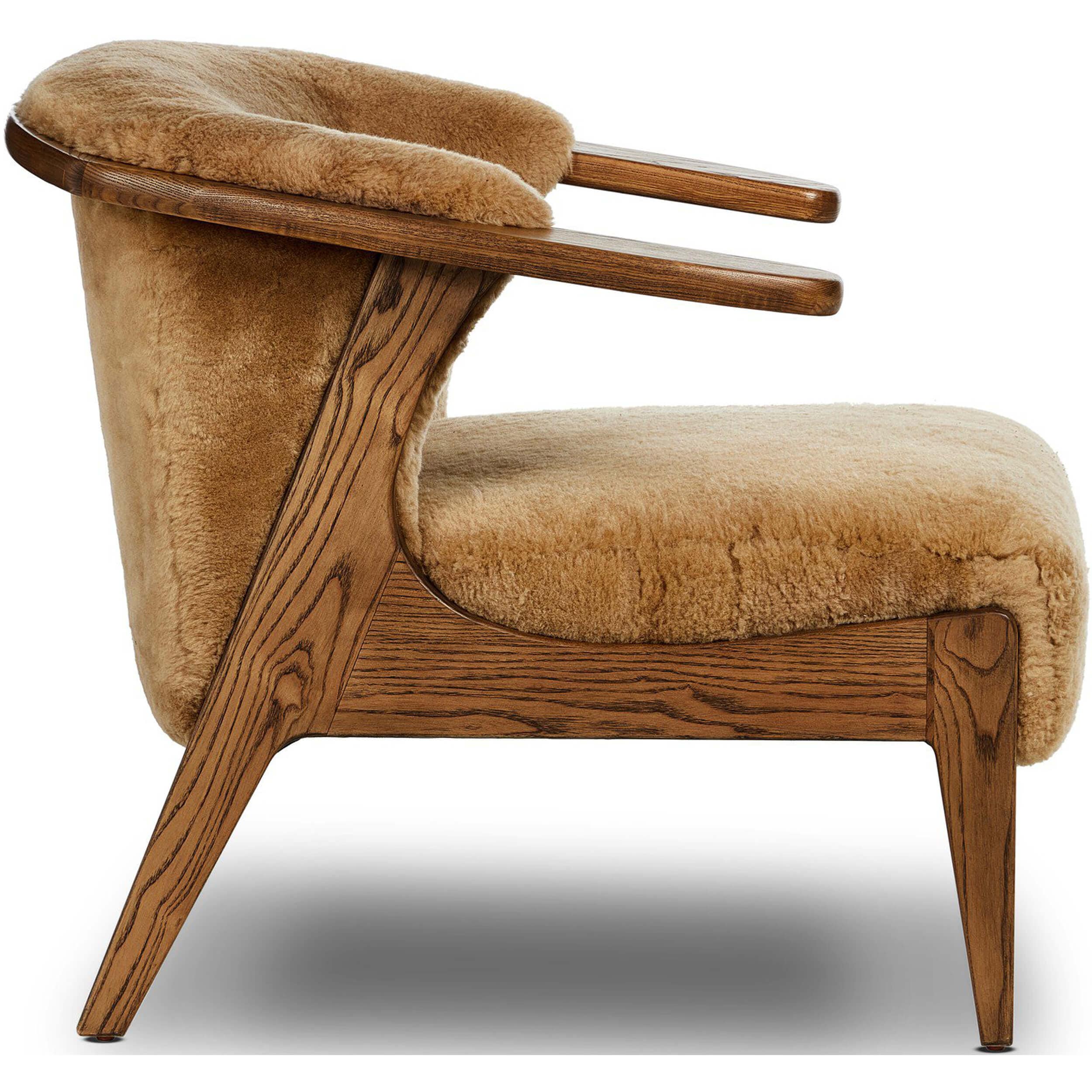 Fabian Chair, Desert Shearling by Four Hands - Image 3