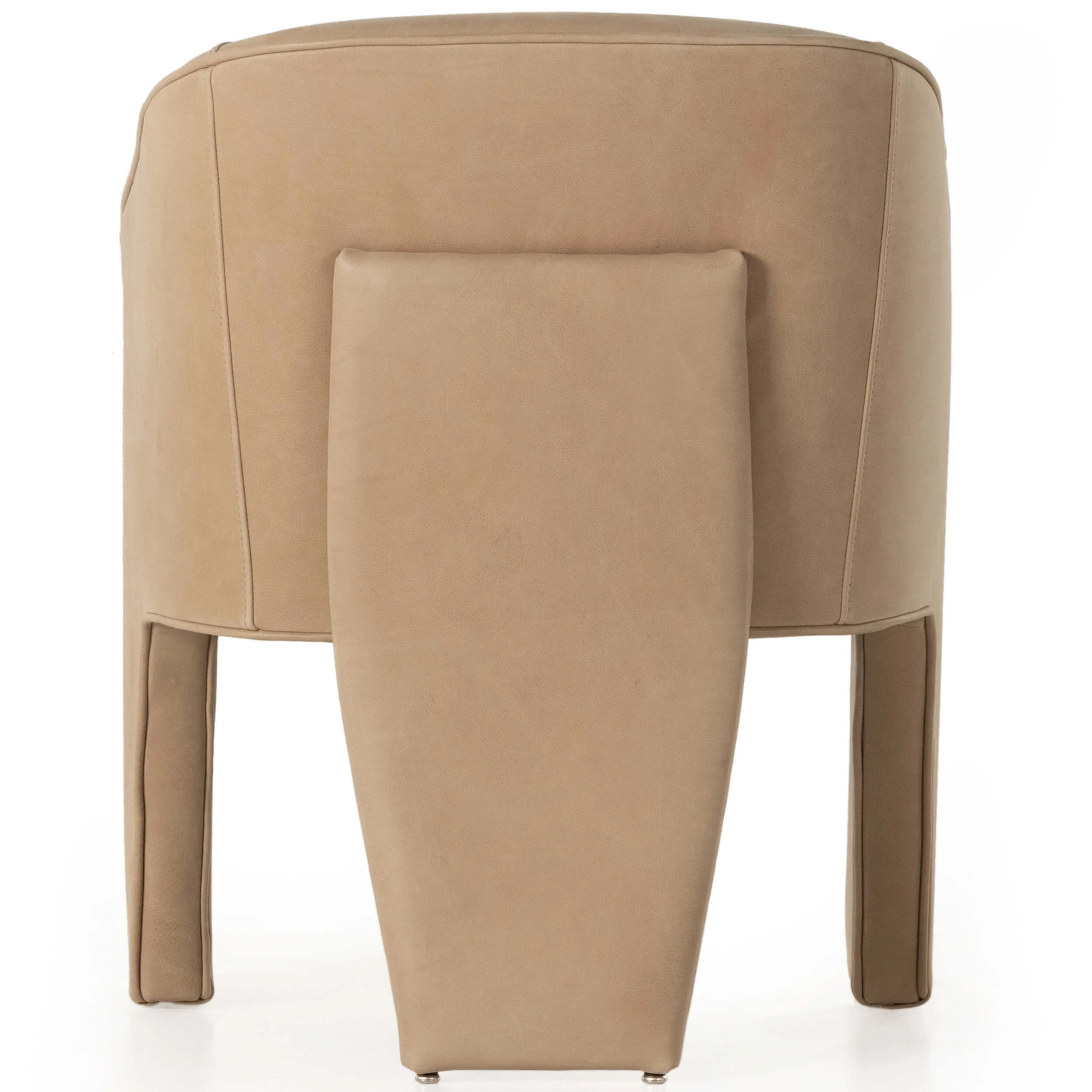 Fae Leather Dining Chair, Palermo Nude, Set of 2 by Four Hands - Image 4