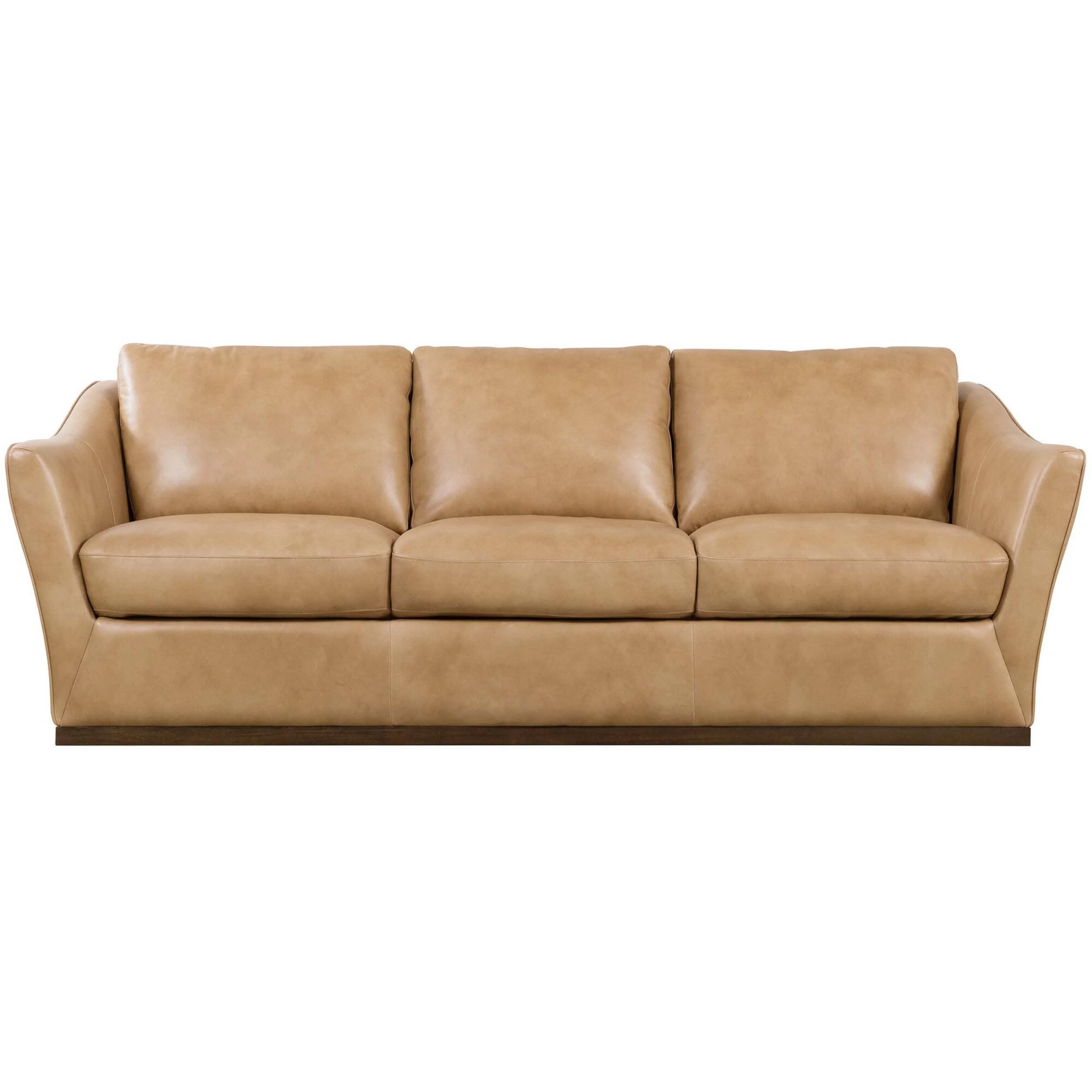 Fairfax Leather Sofa, Dark Blond