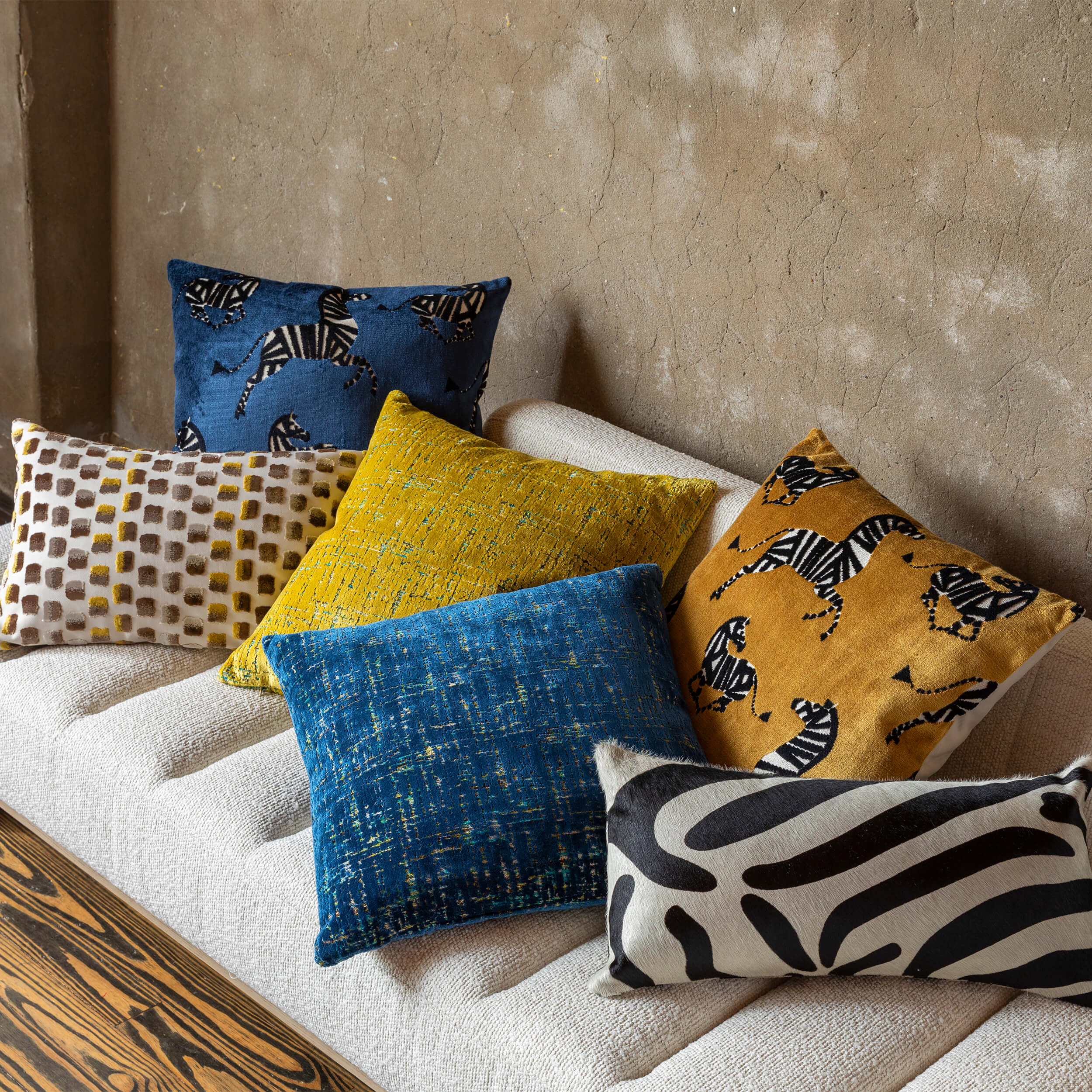 Farlowe Pillow, Sapphire - Image 2