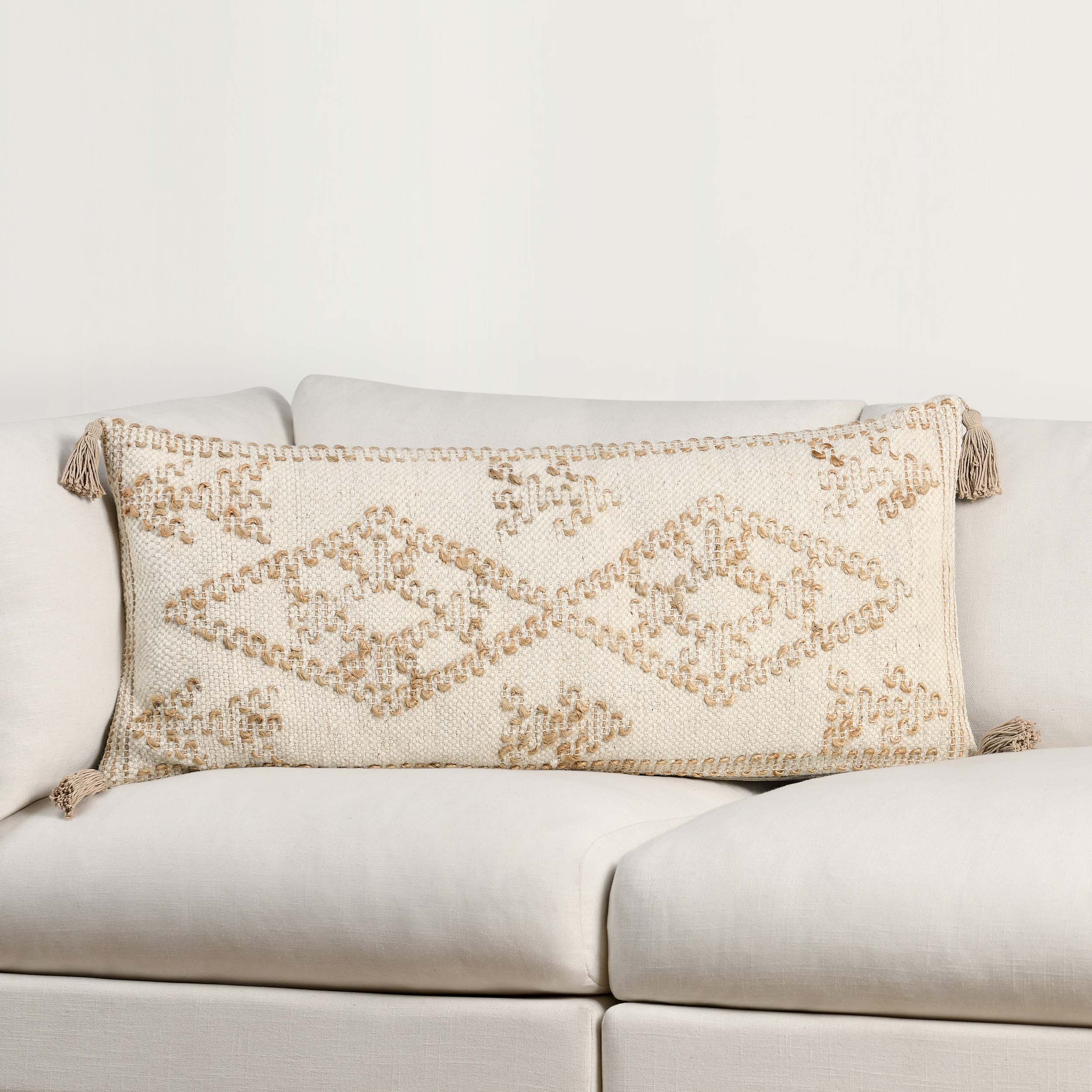Farm Lumbar Pillow, Ivory/Natural - Image 6