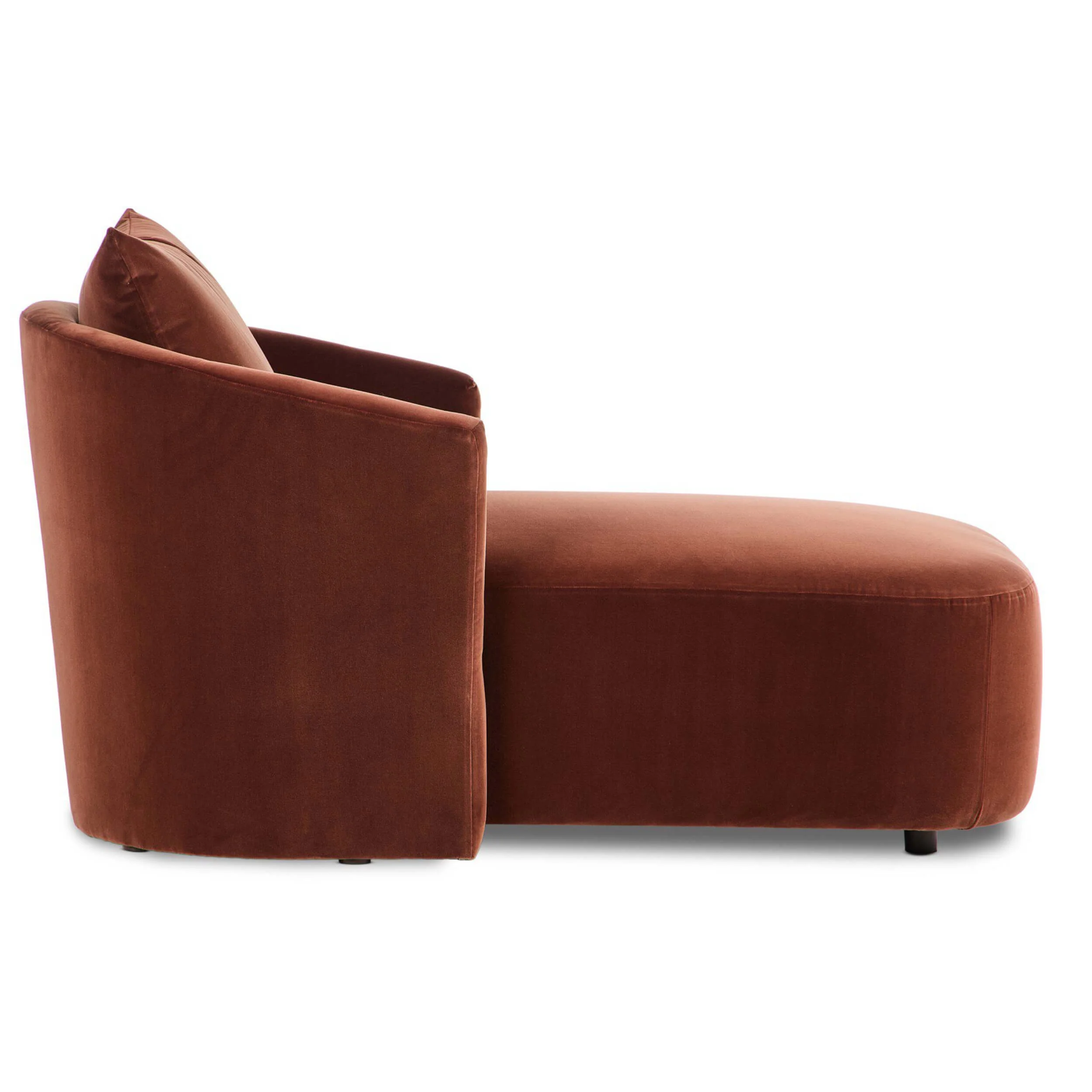 Farrah Chaise Lounge, Surrey Auburn by Four Hands - Image 3