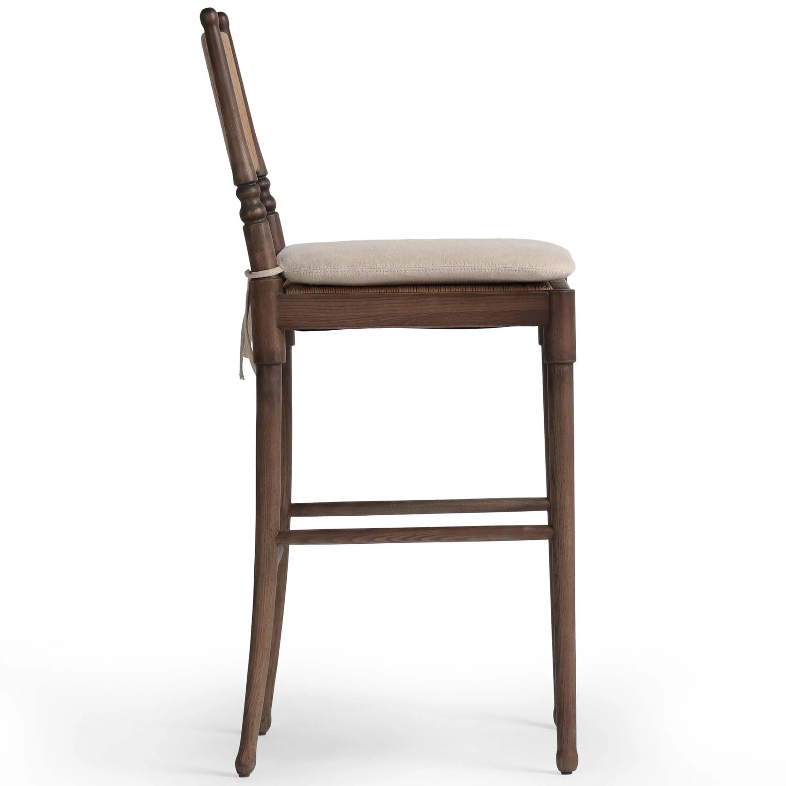 Fayth Bar & Counter Stool, Broadway Dune/Antique Walnut by Amber Lewis x Four Hands - Image 7