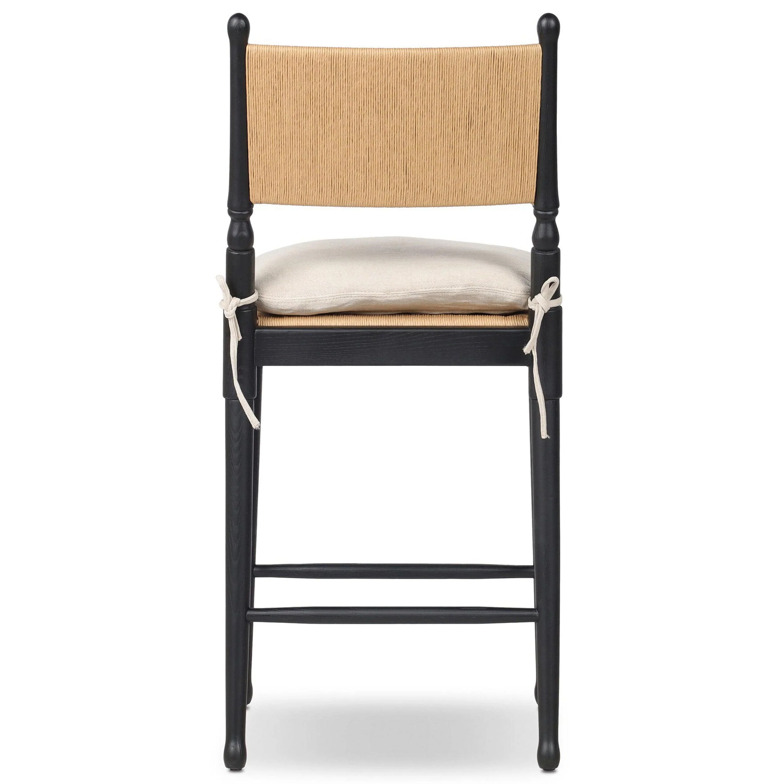 Fayth Bar & Counter Stool, Broadway Dune/Stained Black Amber Lewis x Four Hands - Image 10