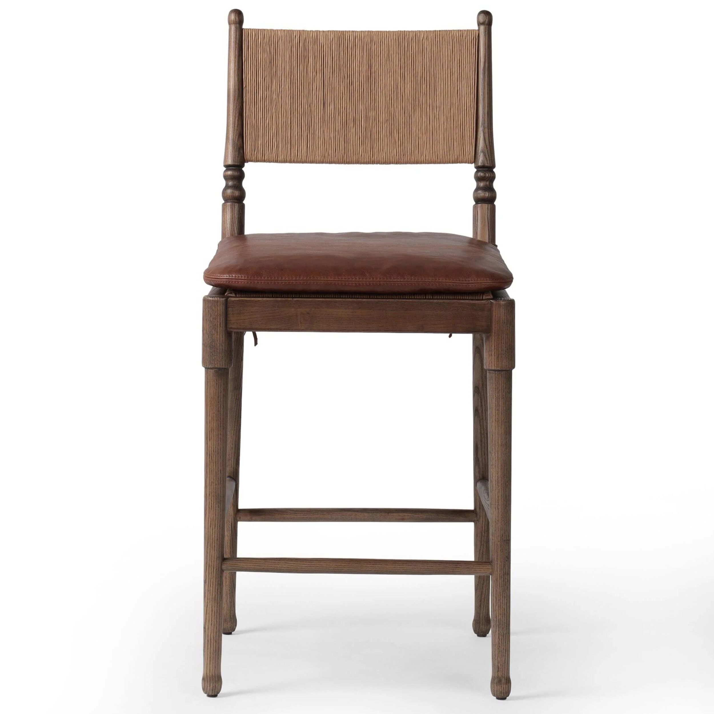 Fayth Bar & Counter Stool, Dulane Mahogany/Antique Walnut by Amber Lewis x Four Hands - Image 2