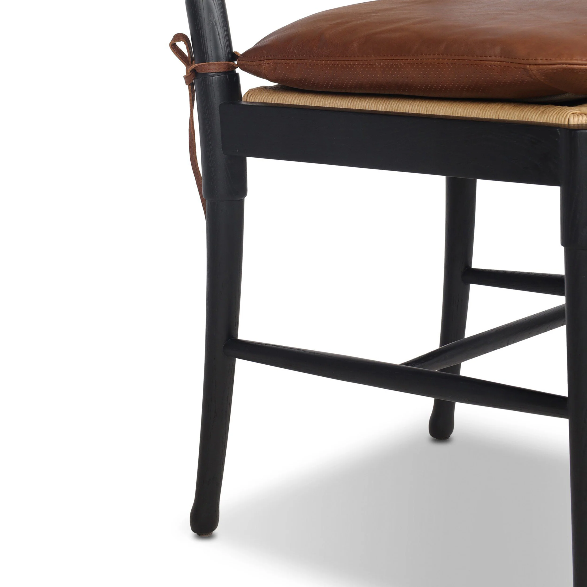 Fayth Dining Chair, Dulane Mahogany/Stained Black, Set of 2 by Four Hands - Image 6