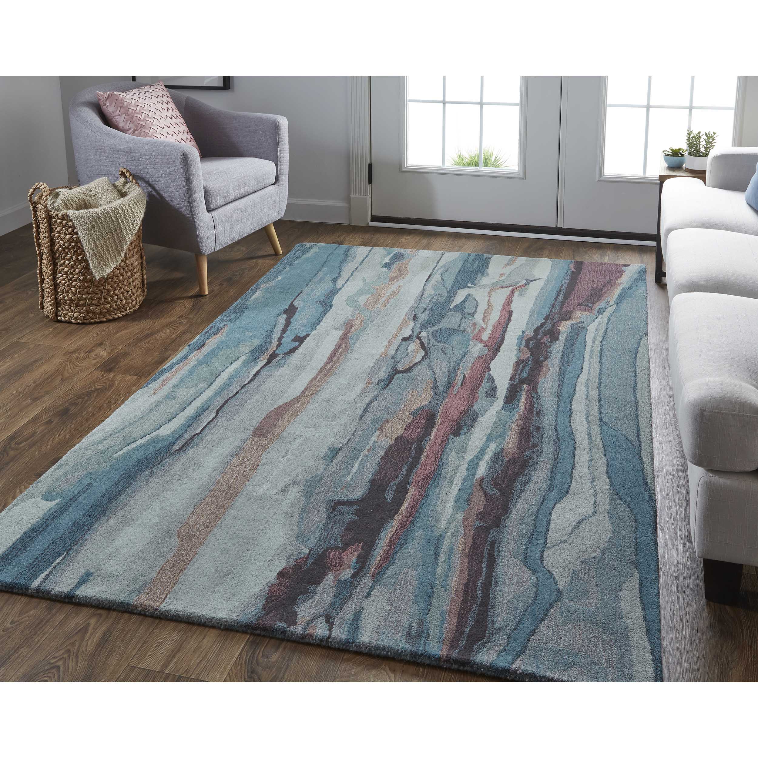 Feizy Rug Amira 8634F, Teal/Multi - Image 4