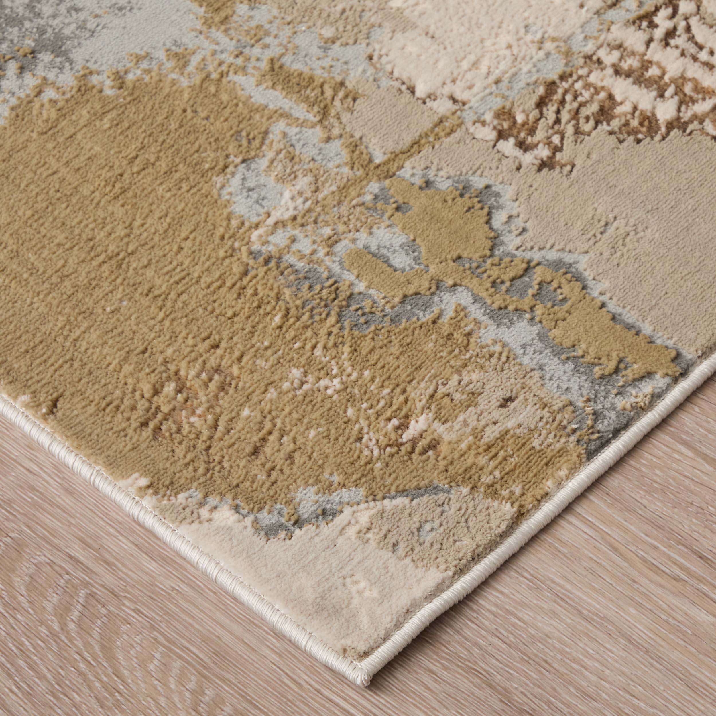 Feizy Rug Aura 3737F, Gold/Gray - Image 2