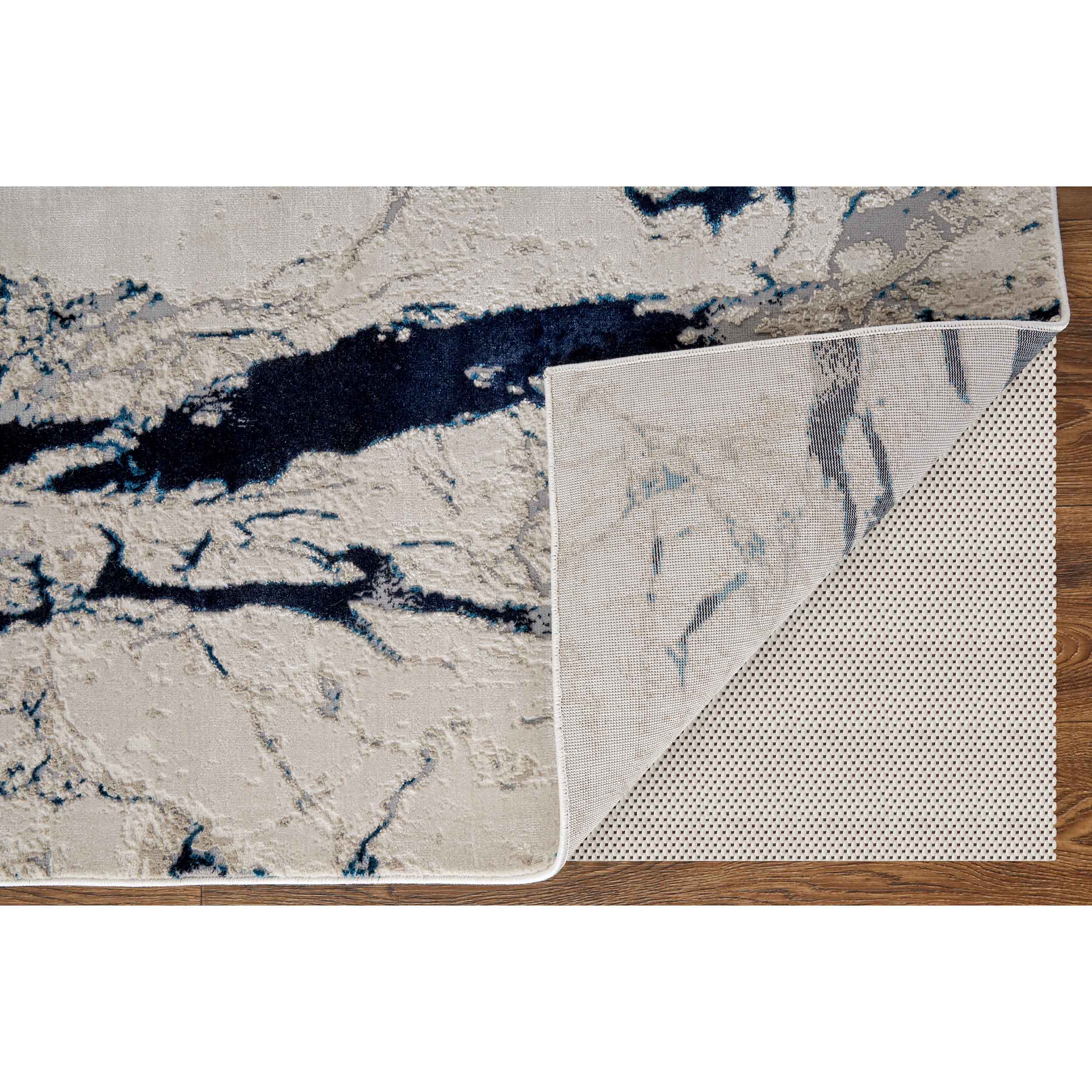 Feizy Rug Indio 39GWF, Ivory/Blue - Image 3
