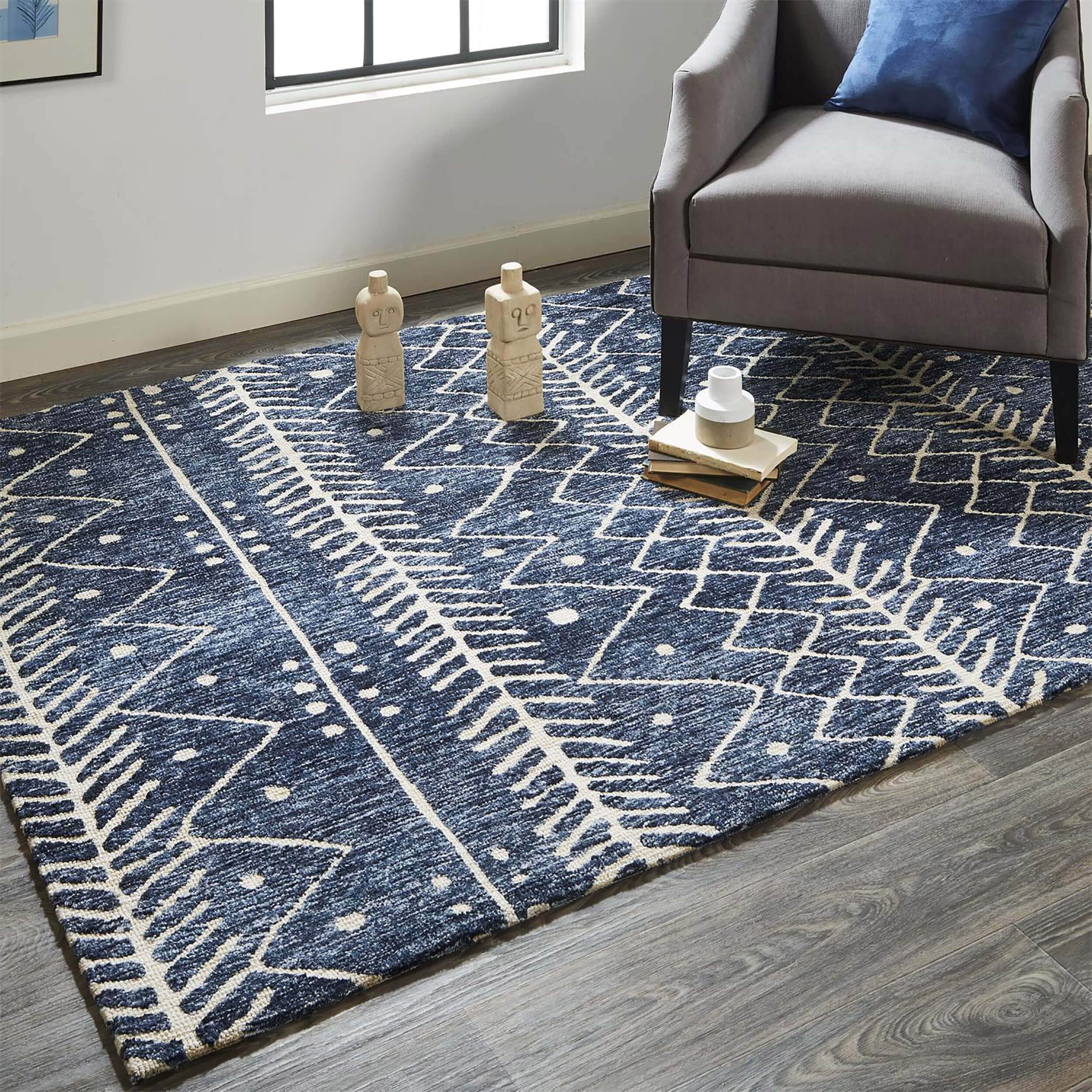 Feizy Rug Colton 8318F, Denim - Image 7