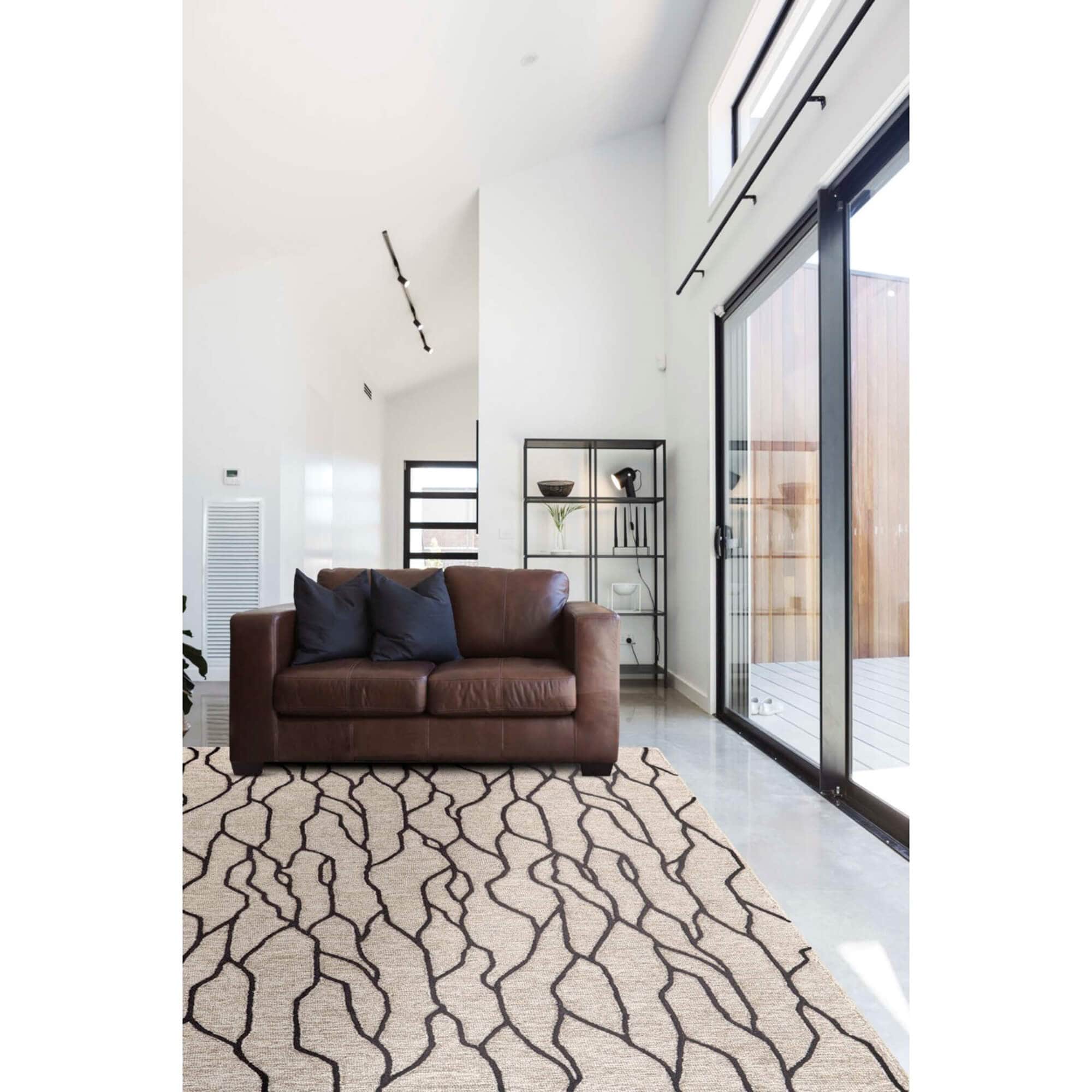 Feizy Rug Enzo 8734F, Black/Taupe - Image 6