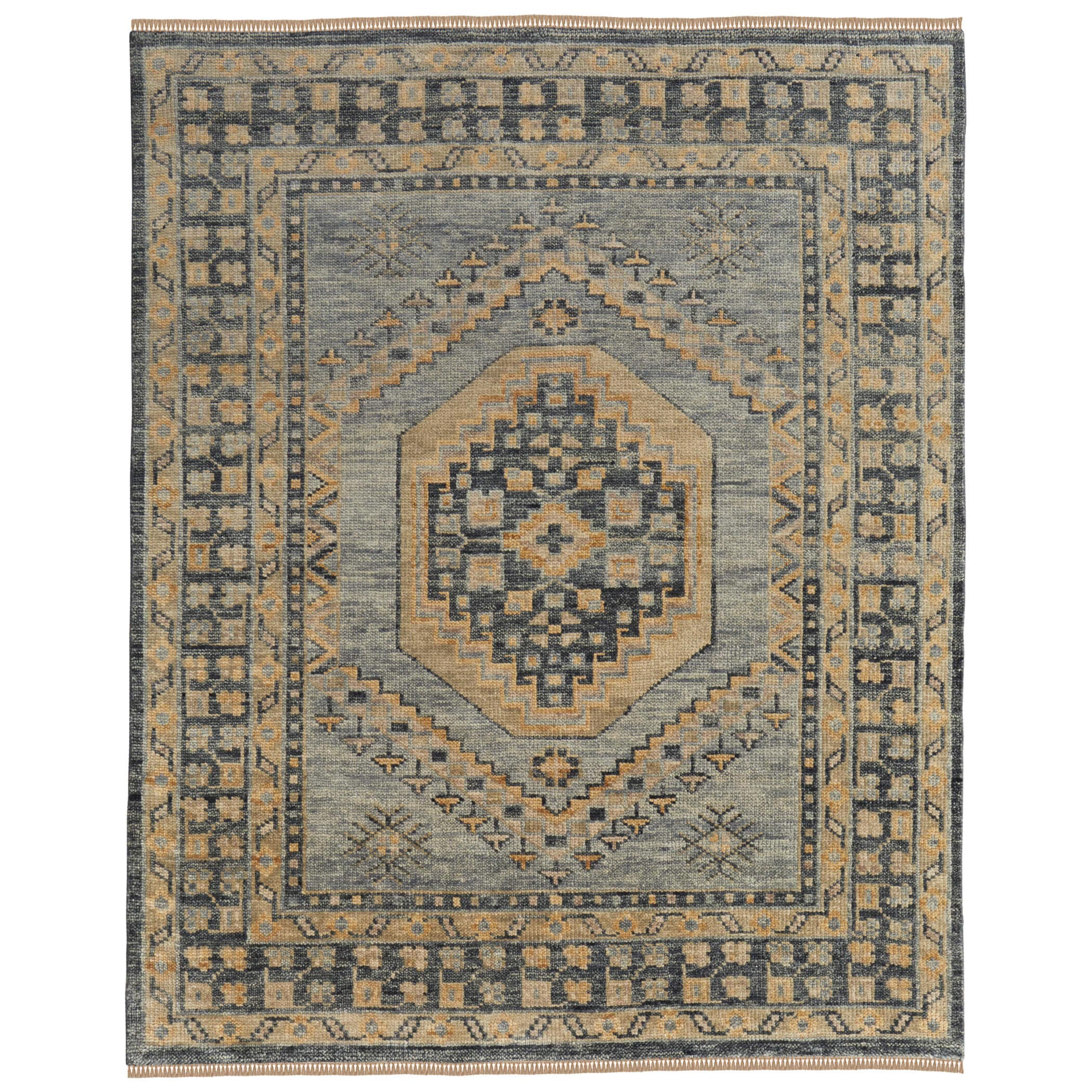 Feizy Rug Fillmore 6941F, Blue/Charcoal
