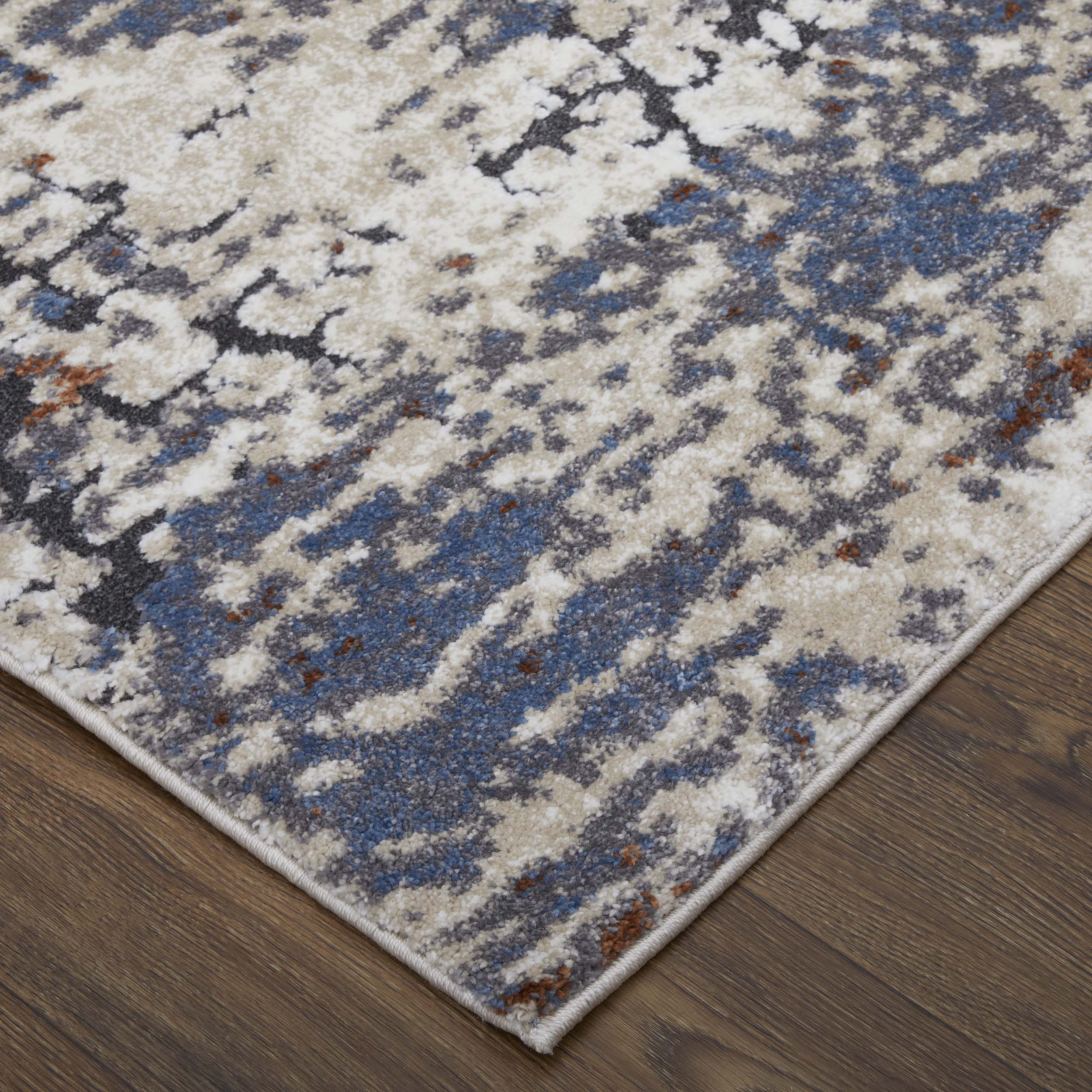 Feizy Rug Gilmore 39MLF, Ivory/Blue - Image 2