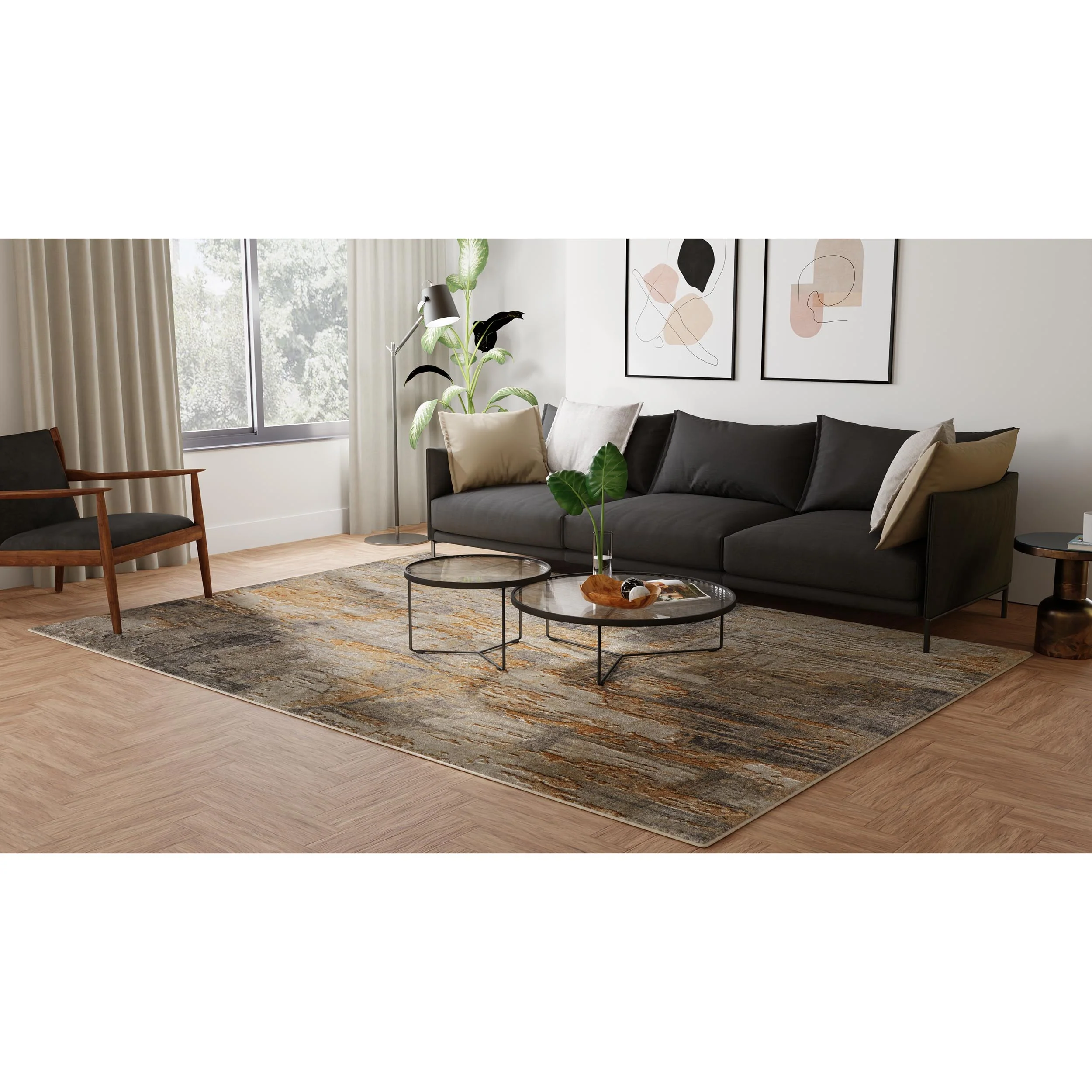 Feizy Rug Jaxson 39PWF, Gray/Multi - Image 2