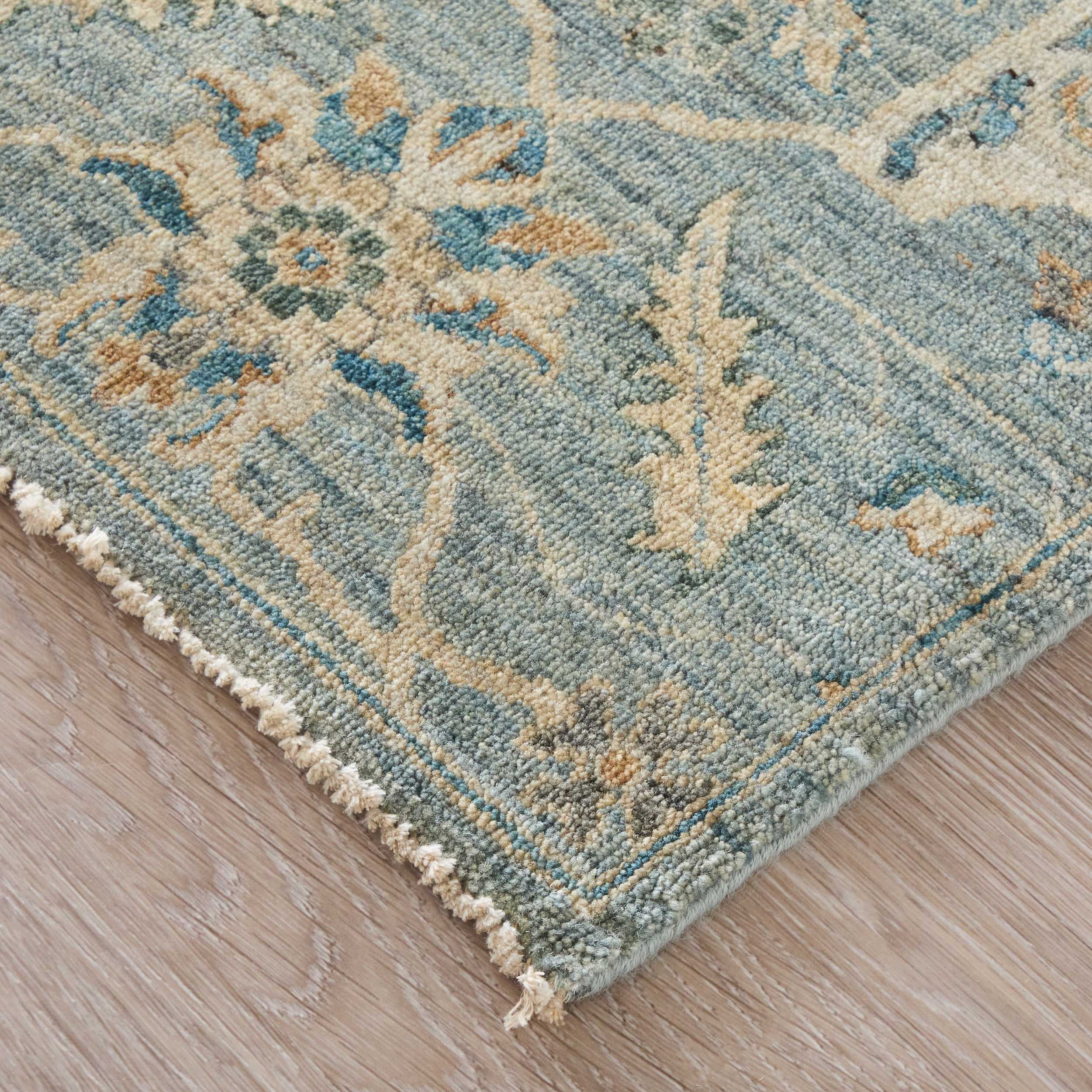 Feizy Rug Khyber 69GKF, Blue/Beige - Image 2