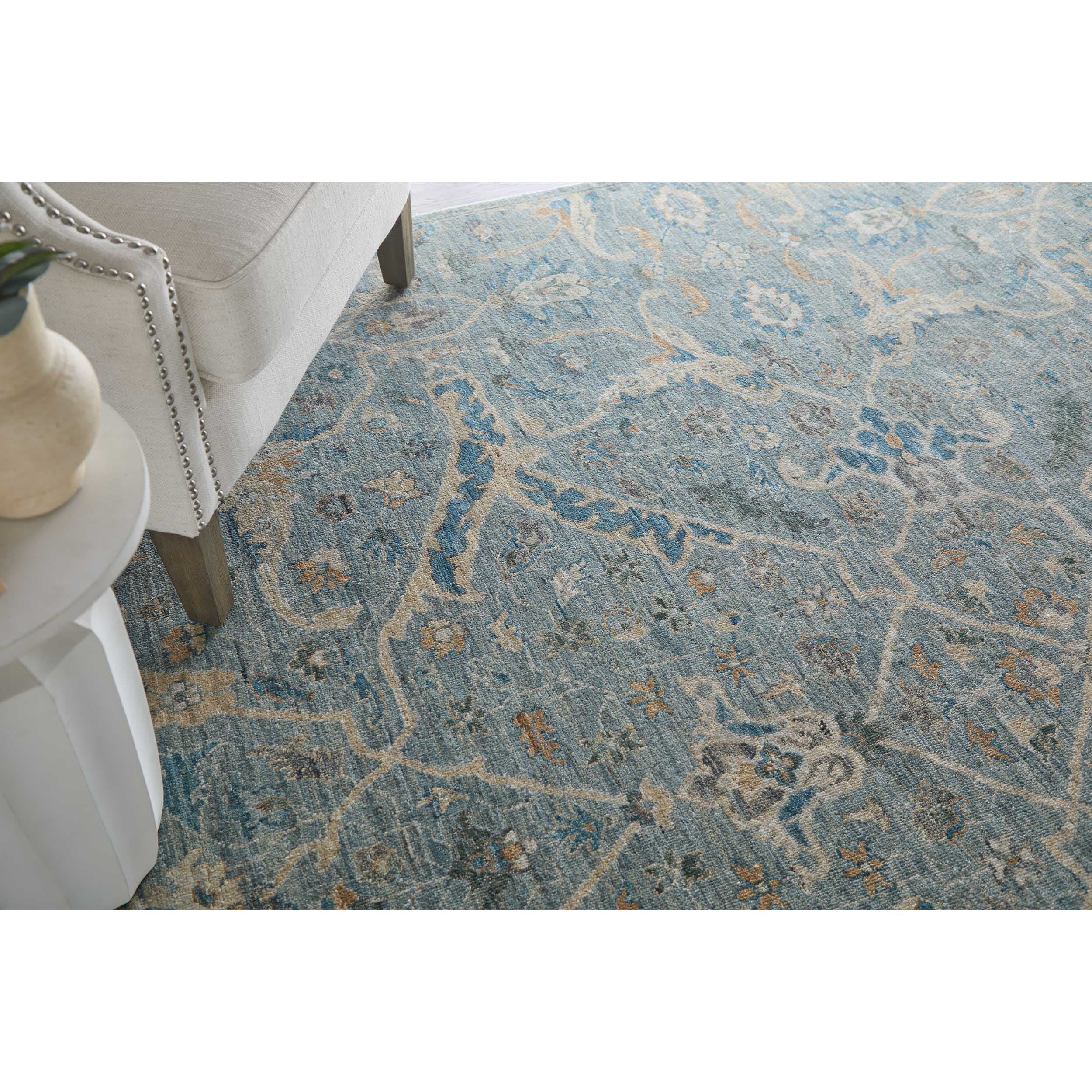 Feizy Rug Khyber 69GKF, Blue/Beige - Image 5