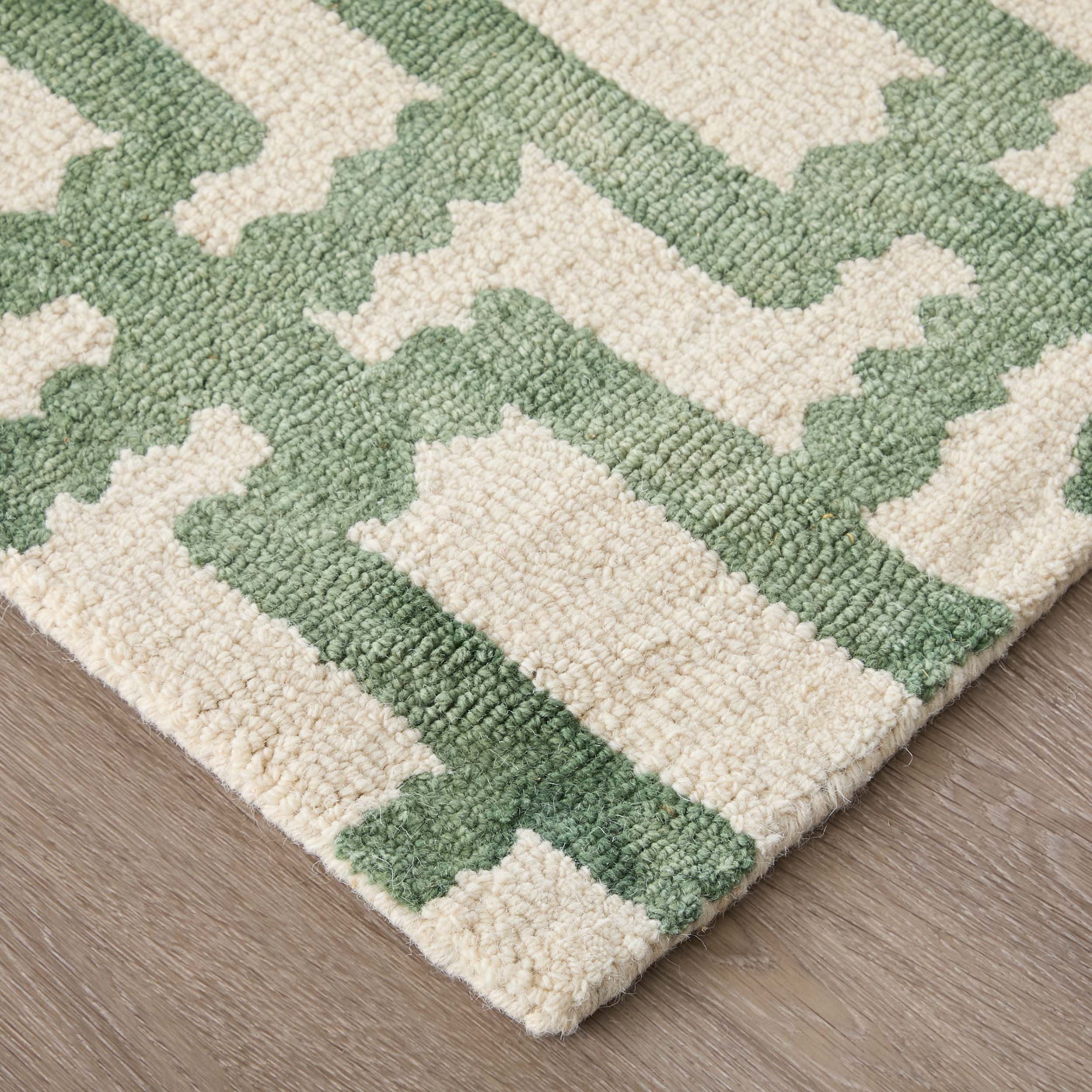 Feizy Rug Lorrain 8919F, Green/Ivory - Image 3