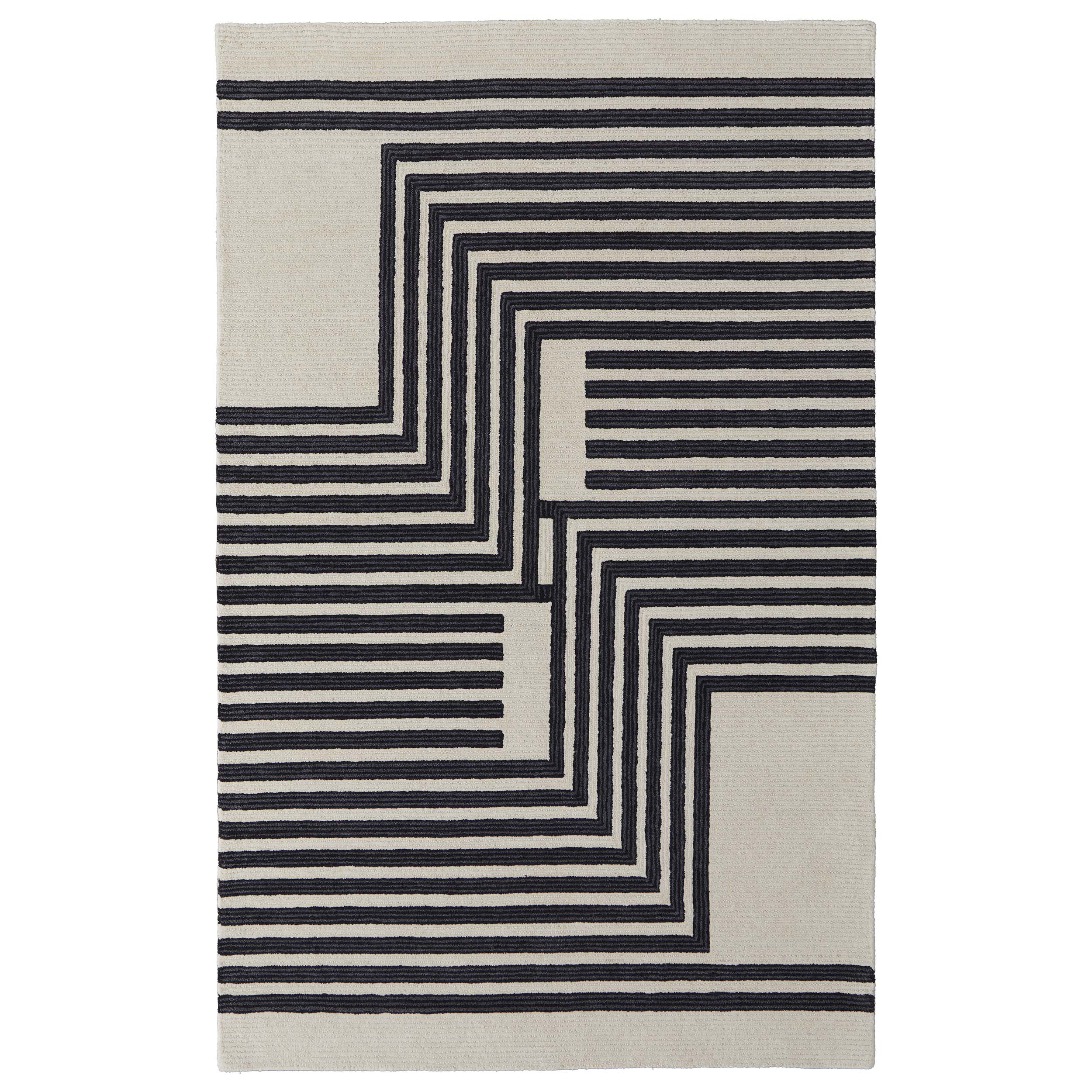 Feizy Rug Maguire 8900F, Ivory/Black