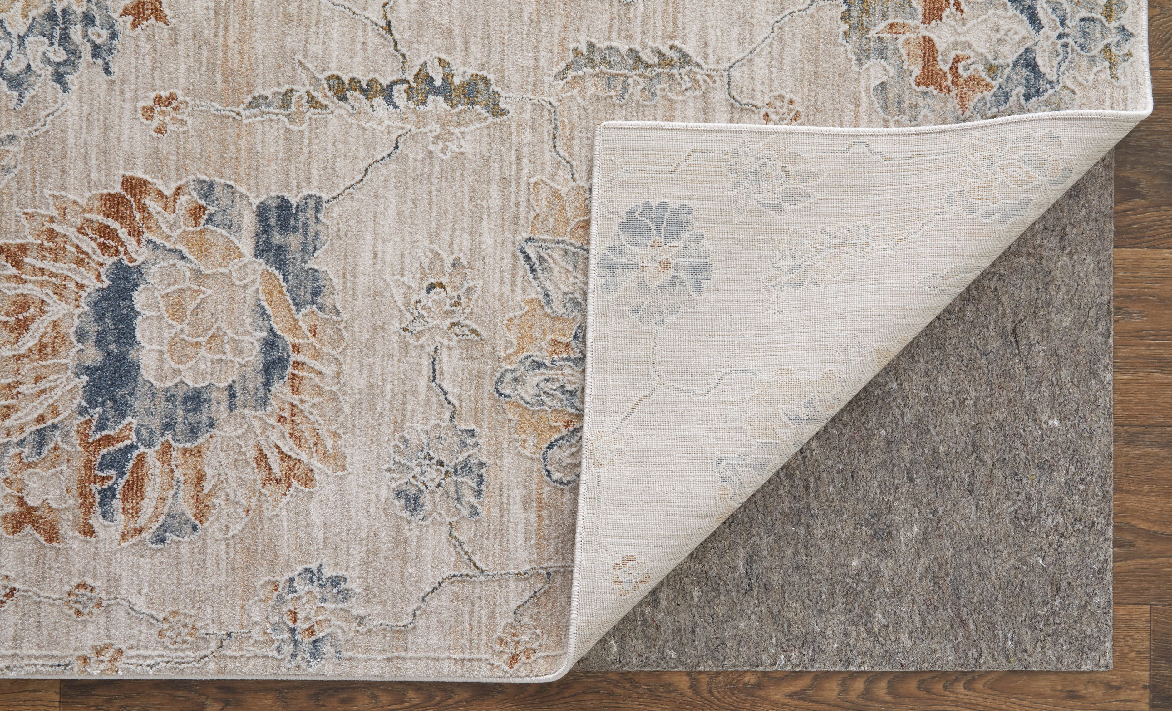 Feizy Rug Pasha 39M9F, Beige/Blue - Image 3