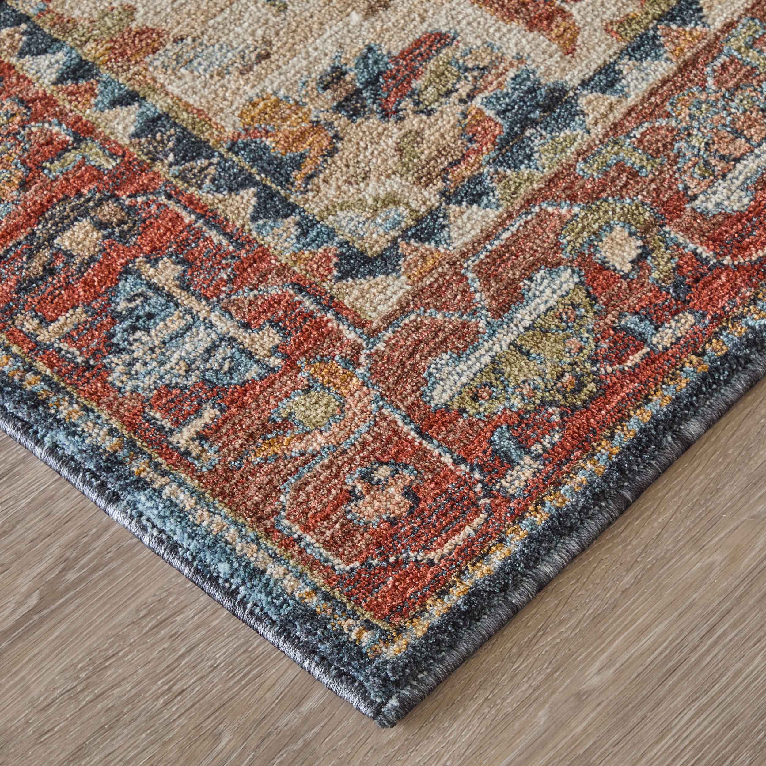 Feizy Rug Pearson 39SGF, Ivory/Red - Image 2