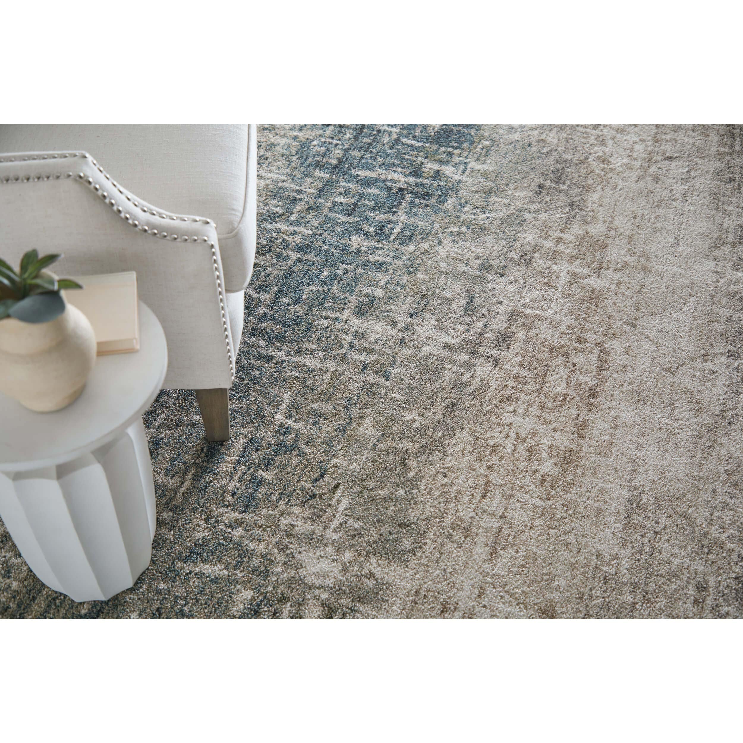 Feizy Rug Richmond 39R5F, Blue/Beige - Image 4