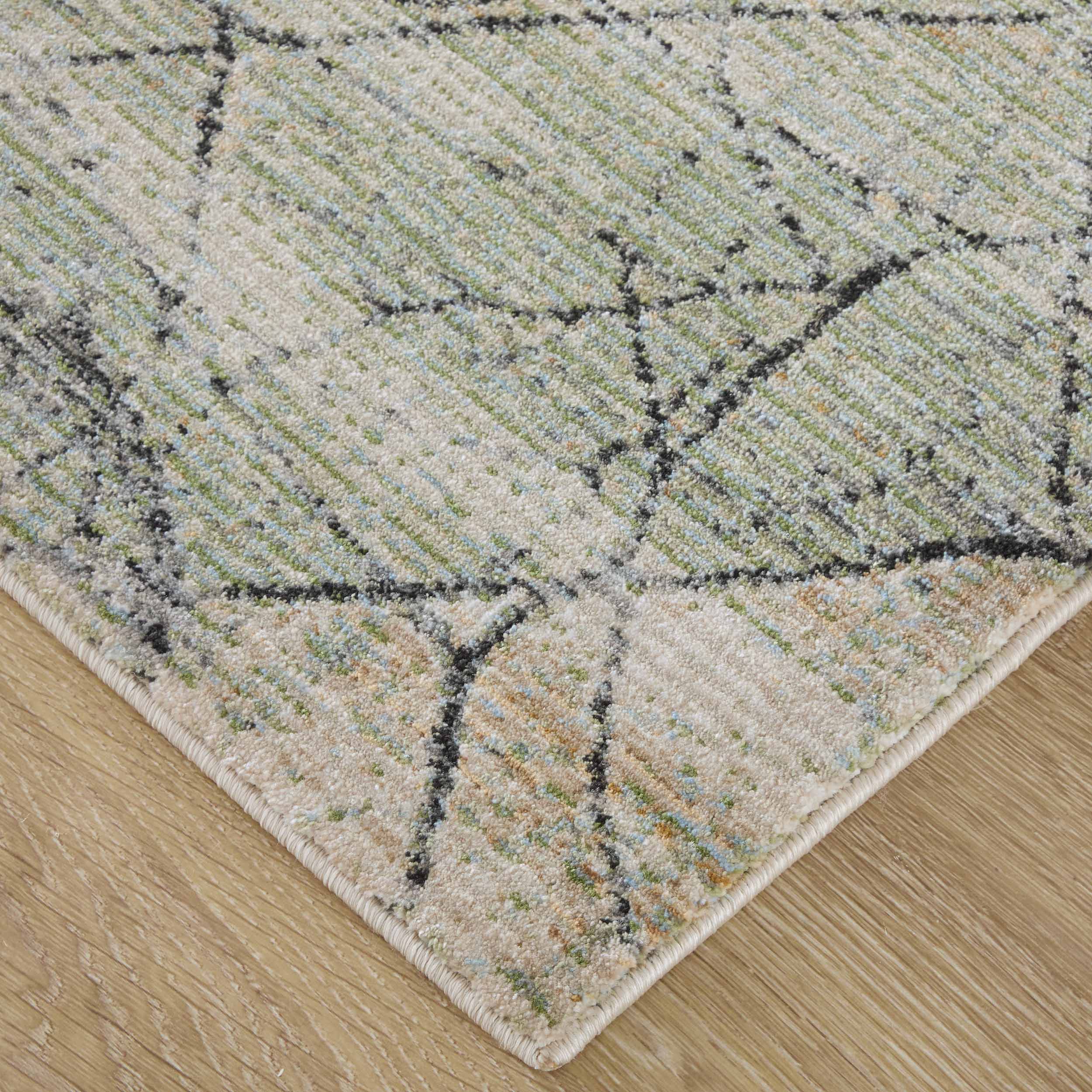 Feizy Rug Sonora 39U8F, Green/Cream - Image 2