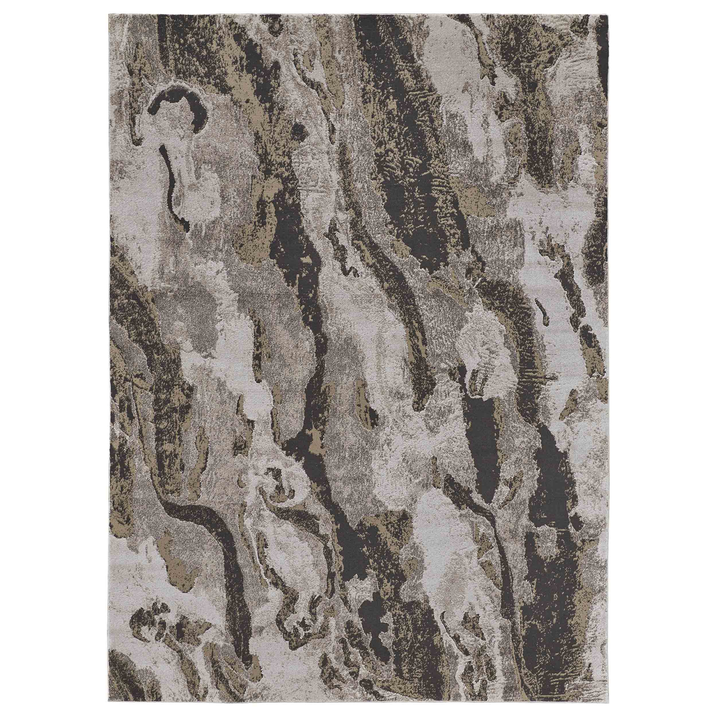 Feizy Rug Vancouver 39FGF, Charcoal/Beige