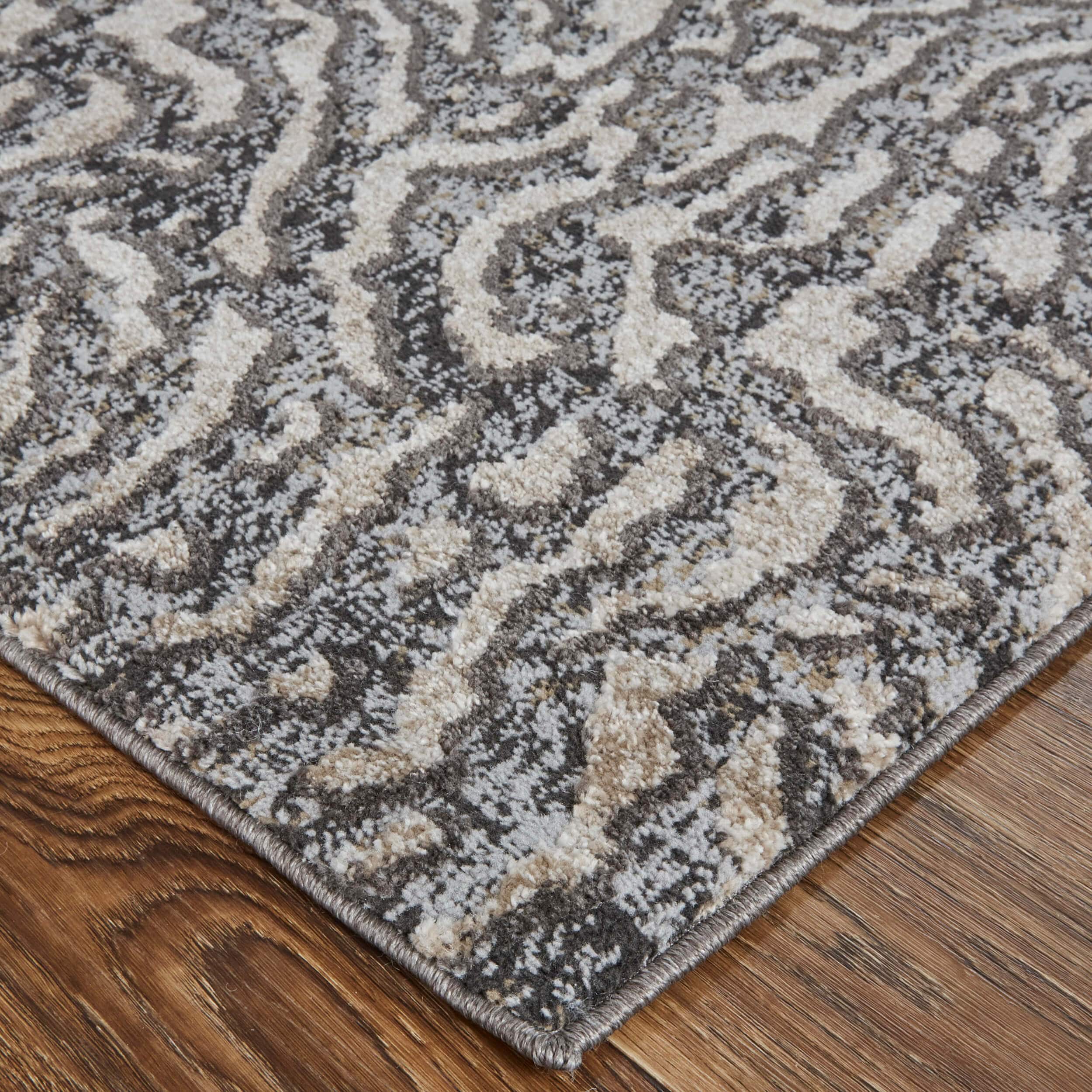 Feizy Rug Vancouver 39FJF, Beige/Charcoal - Image 2