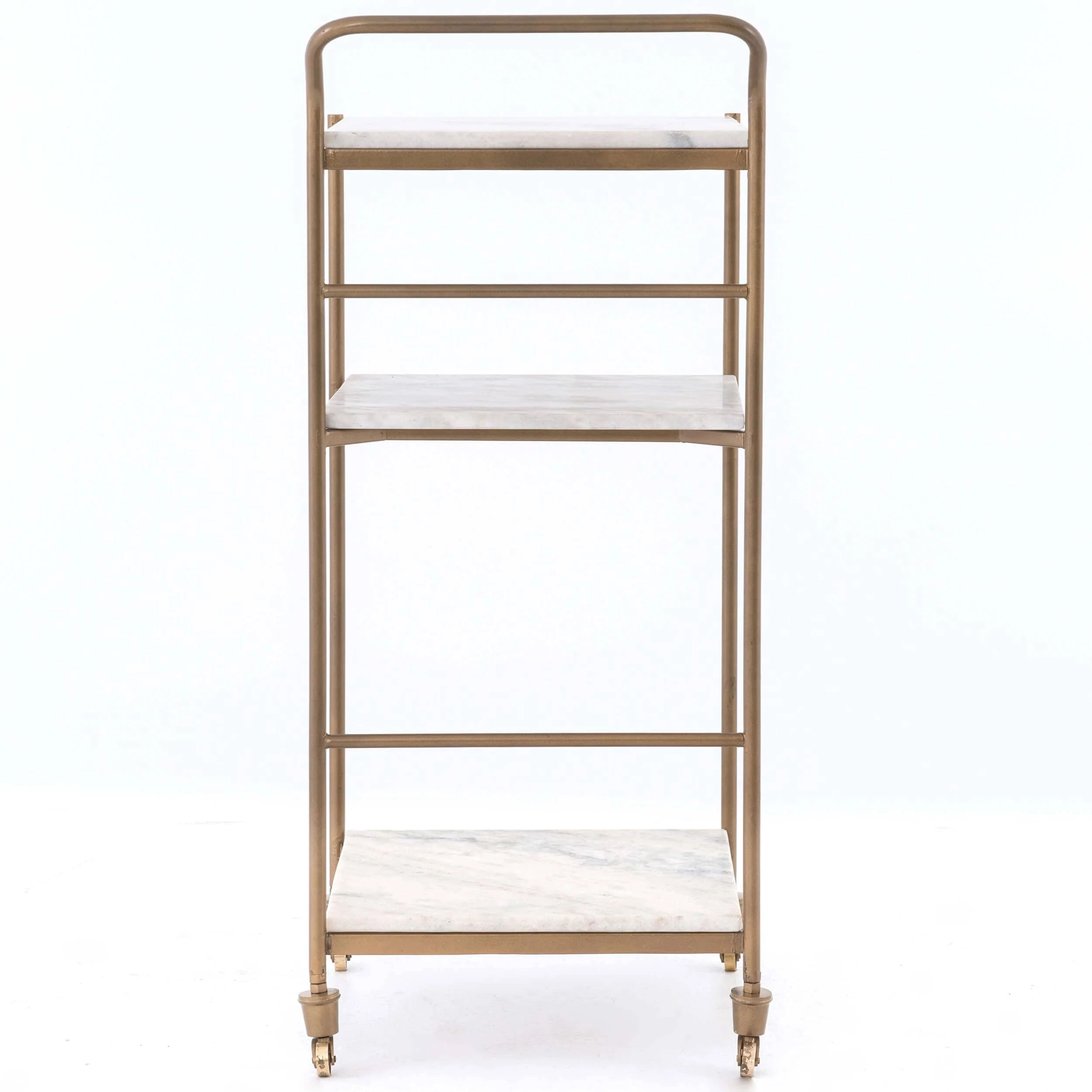 Felix Bar Cart, Antique Brass by Four Hands - Image 2